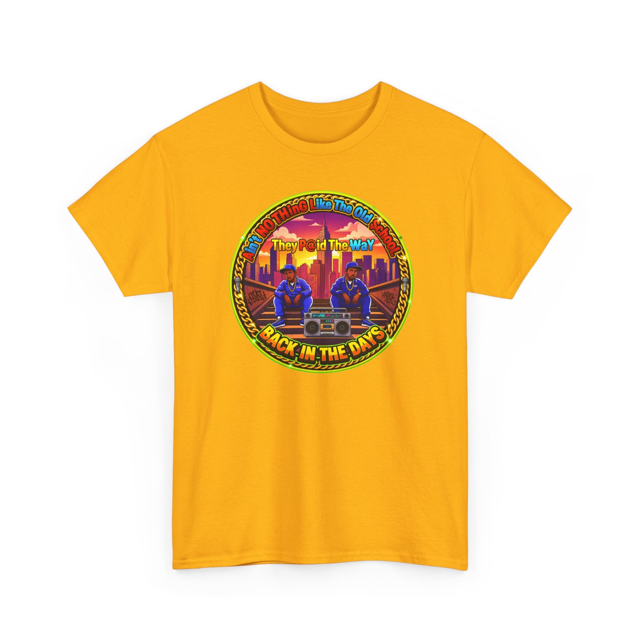 T-Shirt — Retro Sunset 'Aint No Thing Like The Old School' Graphic Tee