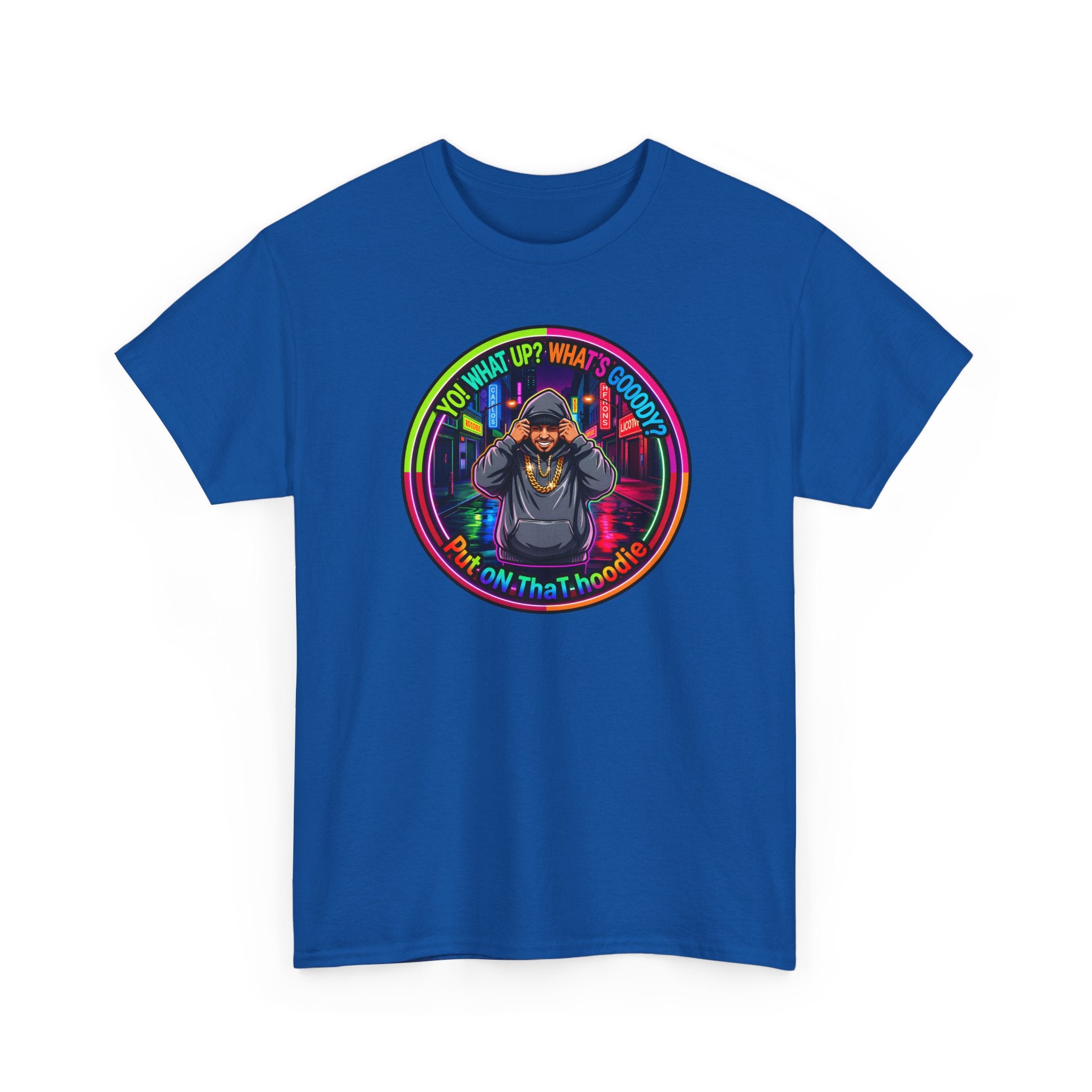 Men's T-Shirt Graphic- "Yo! What's up?  What's Goooody?"