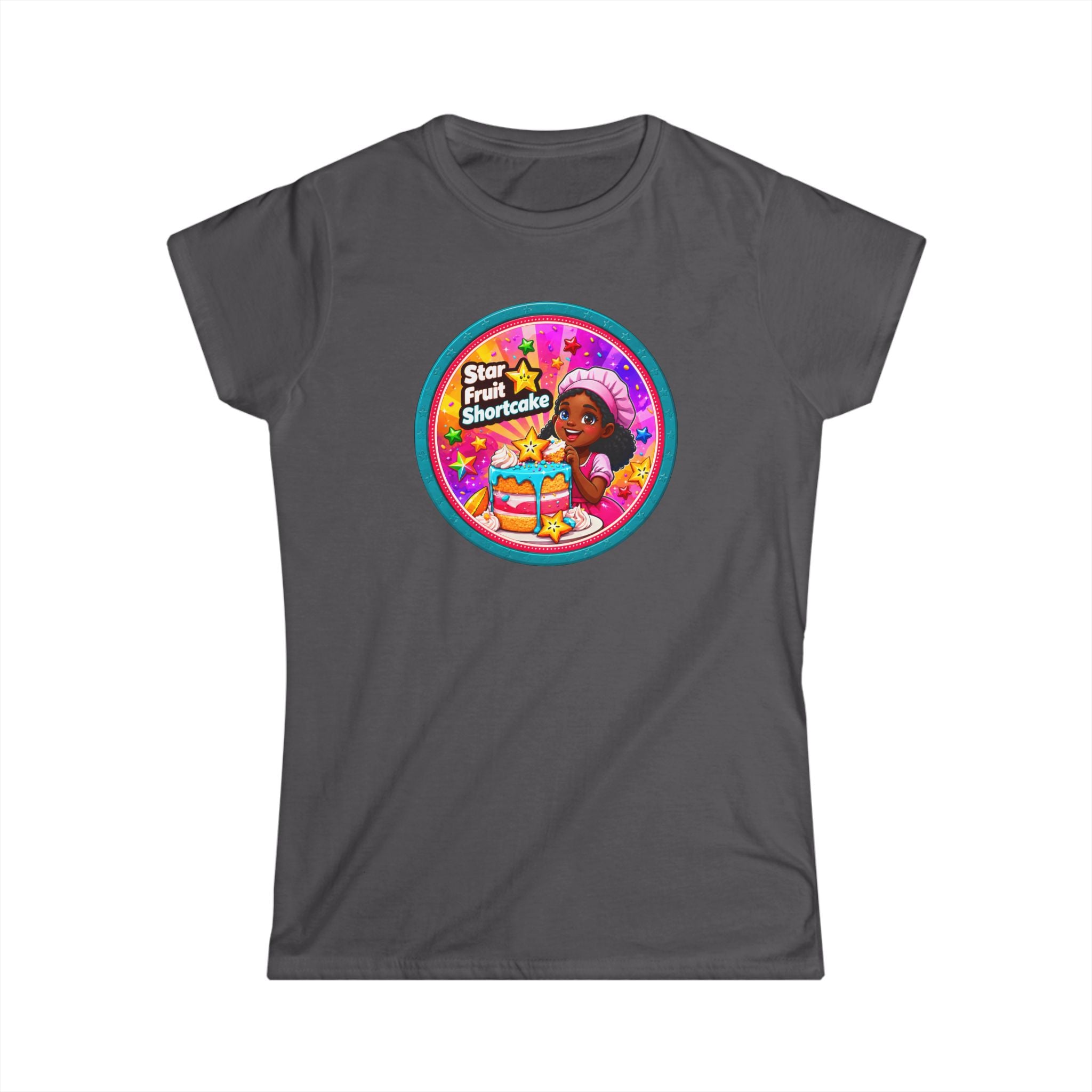 Women’s Tee — "Star Fruit Shortcake" Cute Retro Birthday Graphic