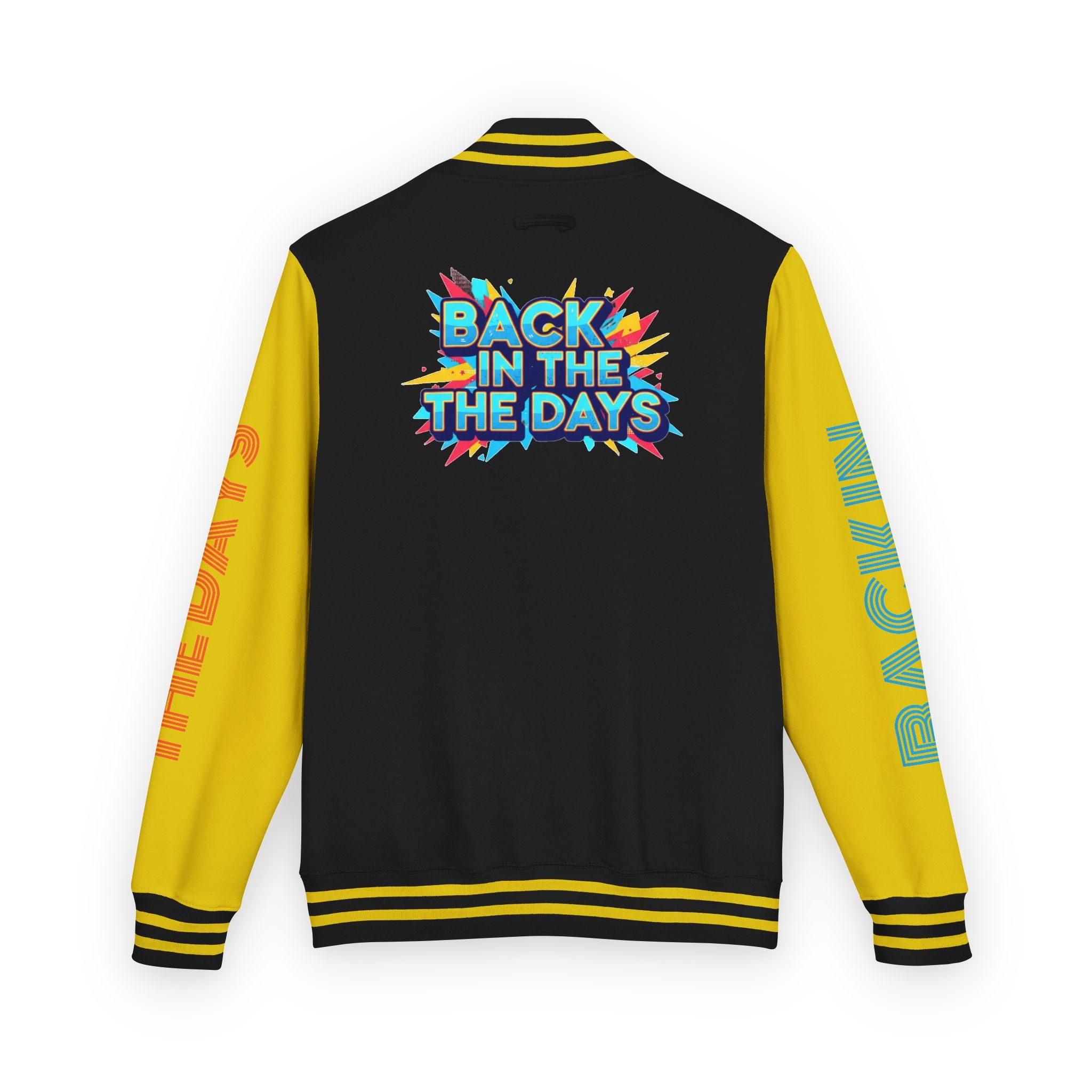 Letterman Jacket — "Back in the Days" Retro Graphic Bomber