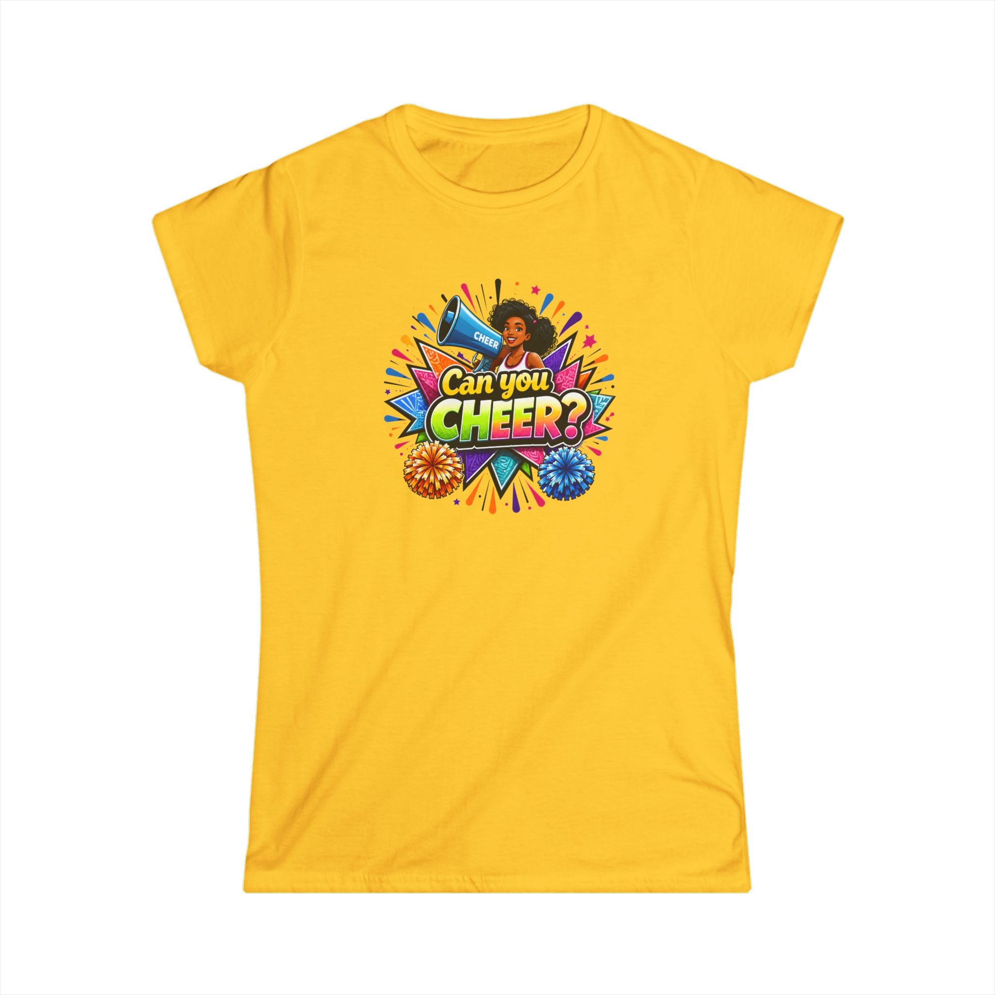Can You Cheer? Cheerleader Graphic Tee — Women's Cheerleading T-Shirt