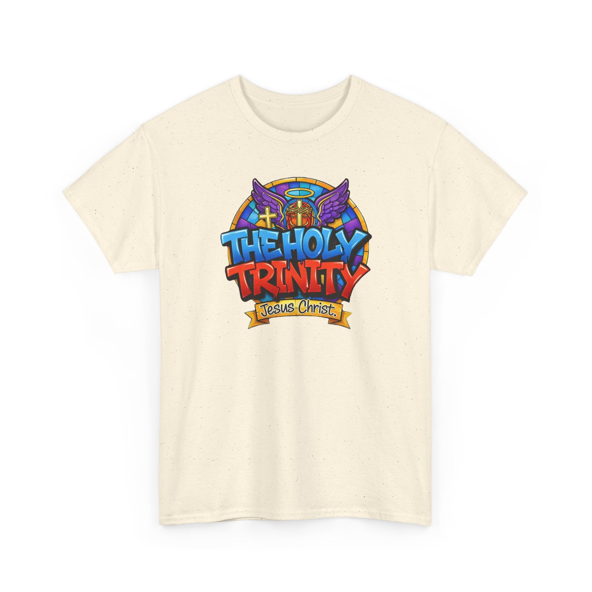 Christian T-Shirt — "The Holy Trinity: Jesus Christ" Colorful Faith Tee