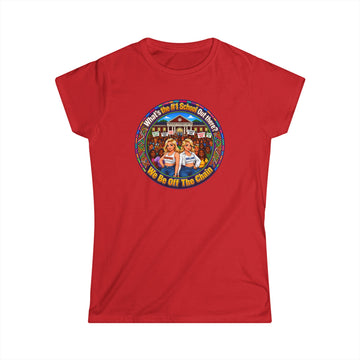 Vintage Cheerleader T‑Shirt - "Whats the #1 School Out There" Retro Campus Tee