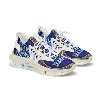 Mesh Sneakers — 'Private Life Style "Bold Blue Graphic Athletic Shoes