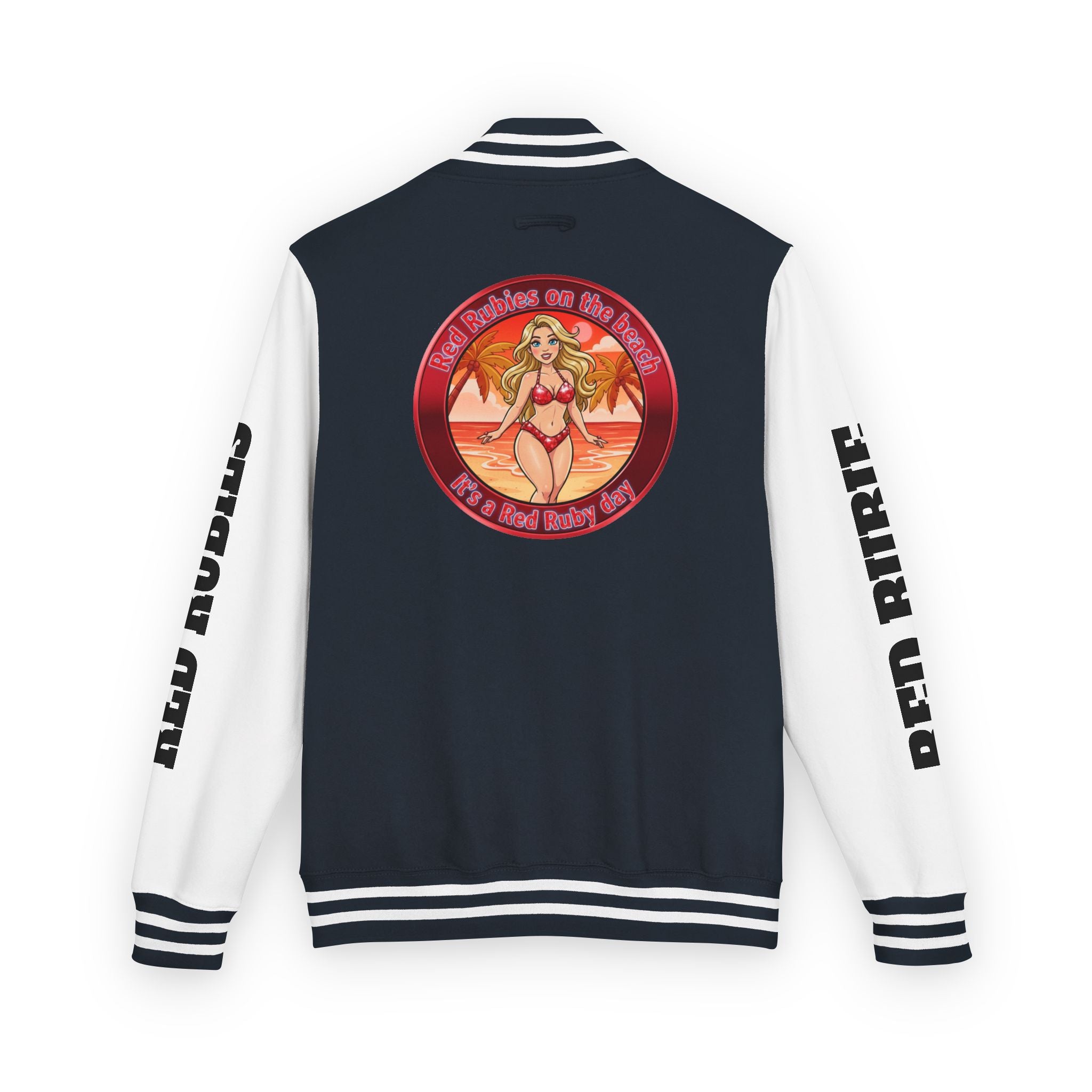Jacket Letterman Jacket- "It's A Red Rubie Day"