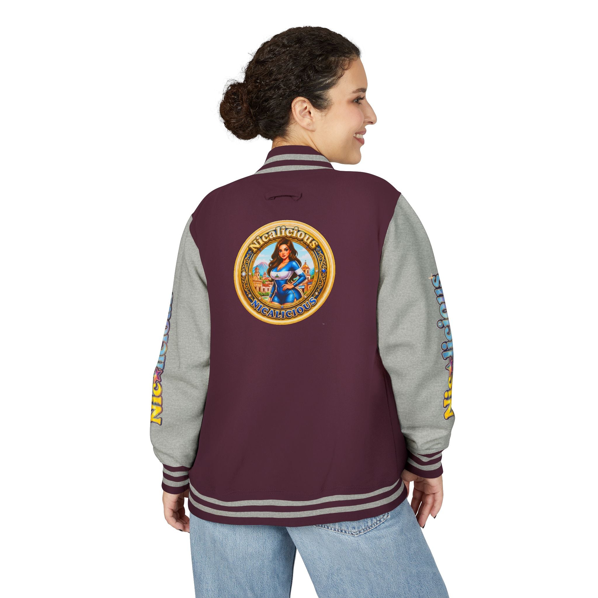 Letterman Jacket — 'Nicalicious' Retro Varsity Bomber