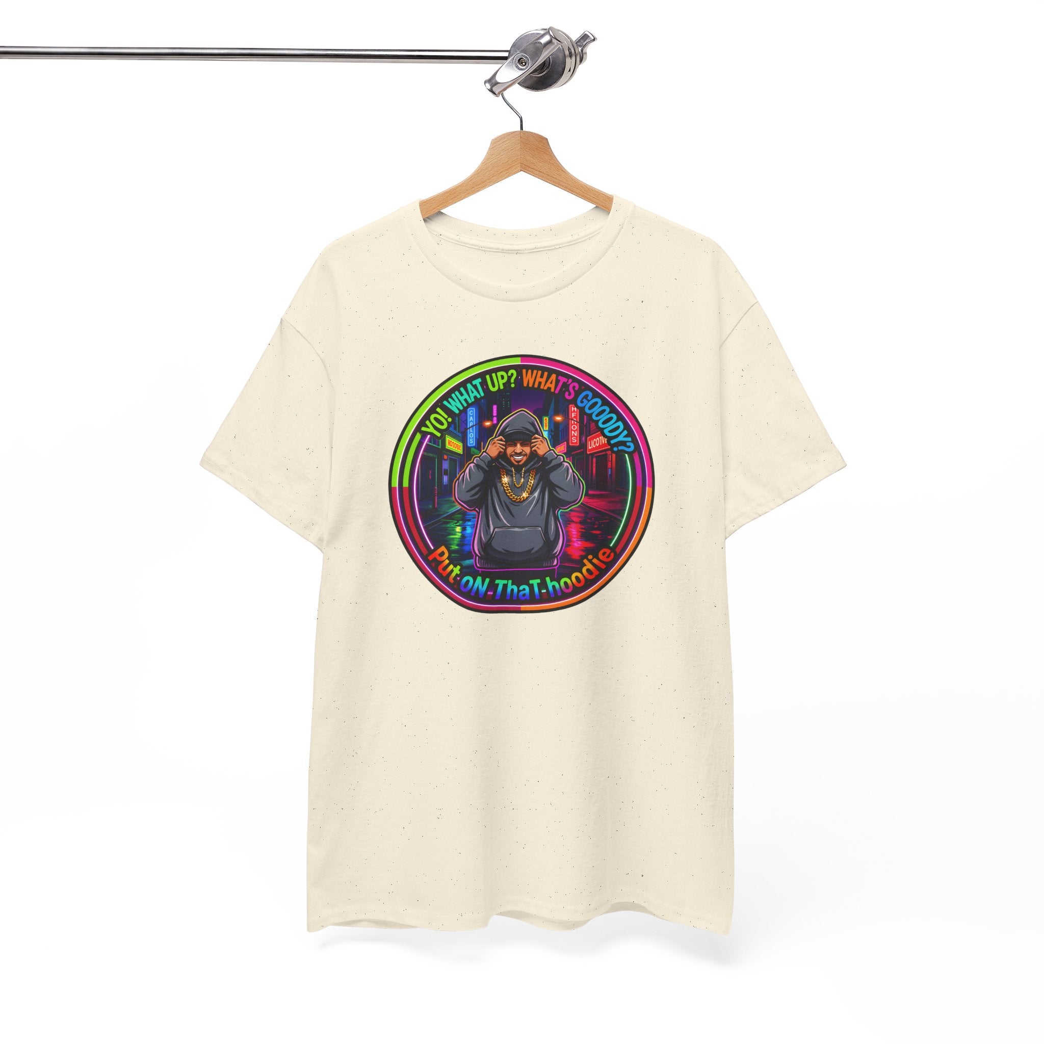 Men's T-Shirt Graphic- "Yo! What's up?  What's Goooody?"