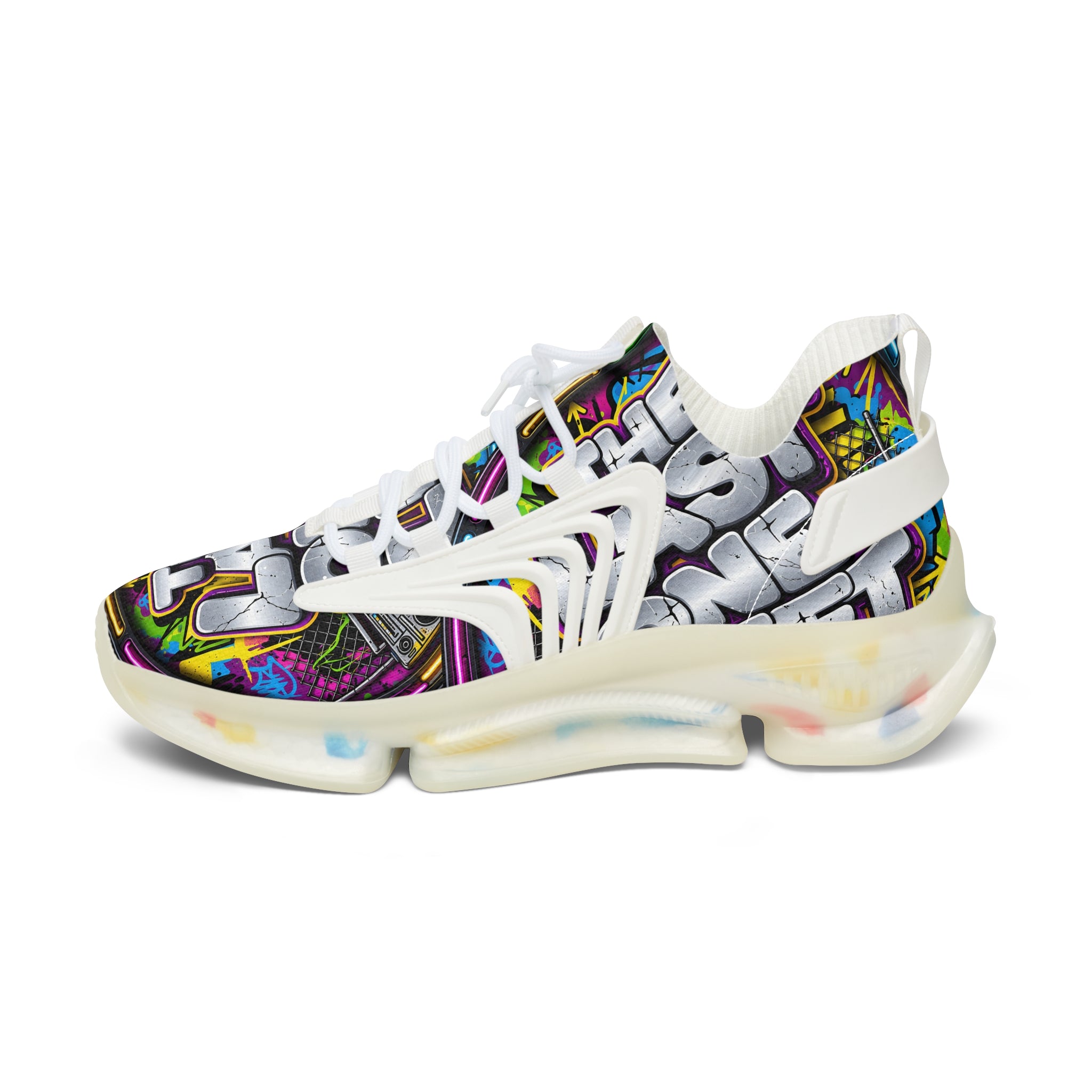 Graphic Mesh Sneakers — "The Last One" Bold Streetwear Trainers