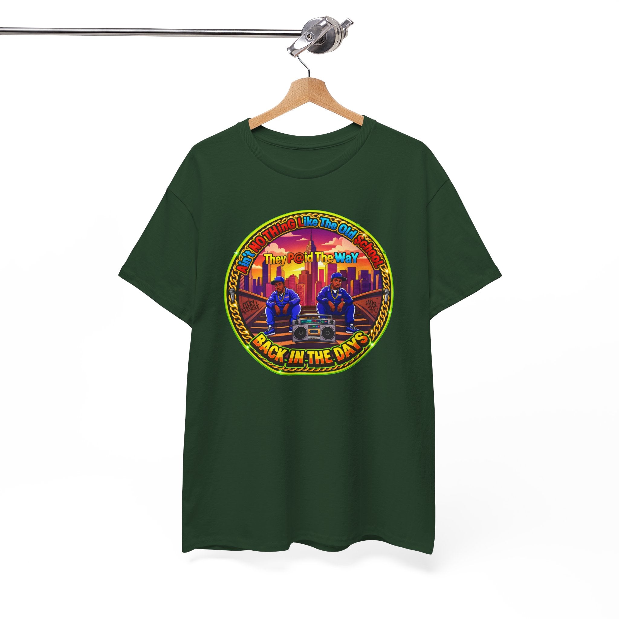 T-Shirt — Retro Sunset 'Aint No Thing Like The Old School' Graphic Tee