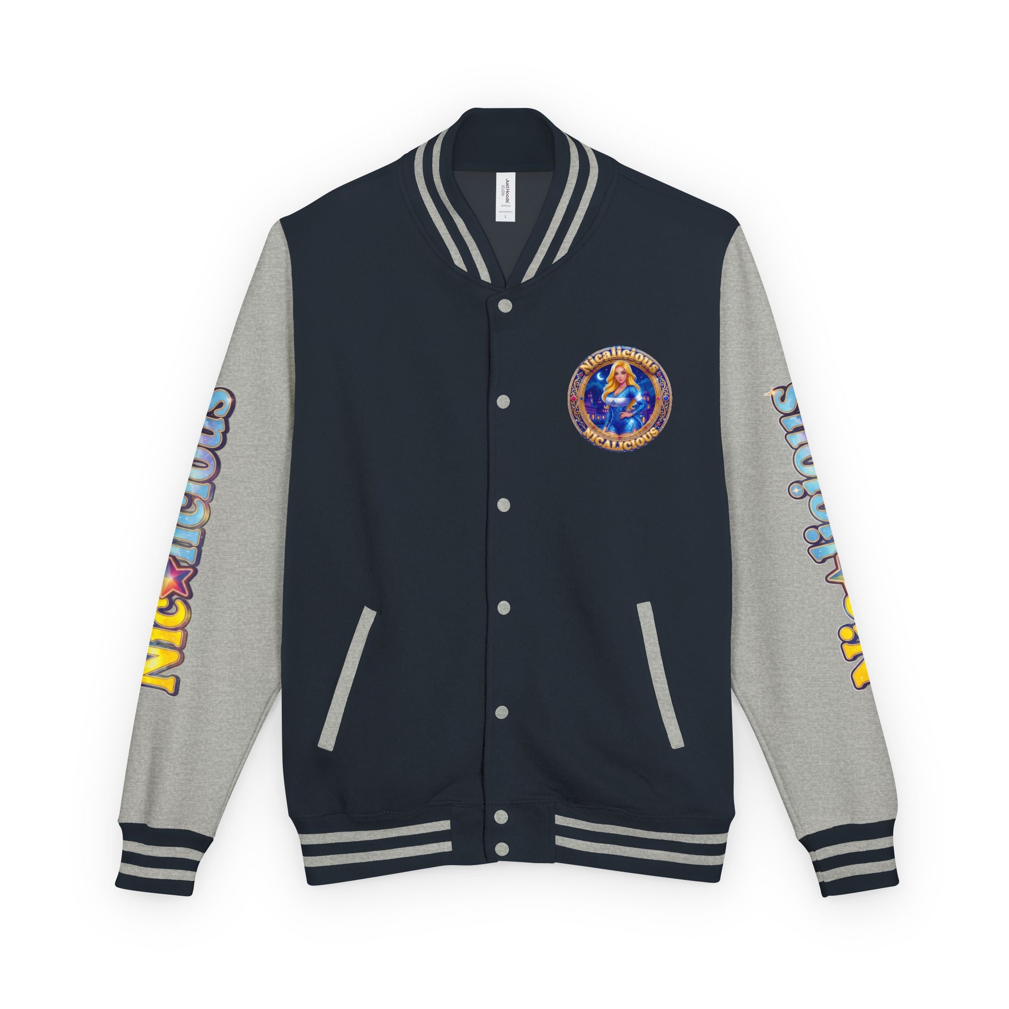 Letterman Jacket — "Nicalicious" Retro Crest Varsity Jacket