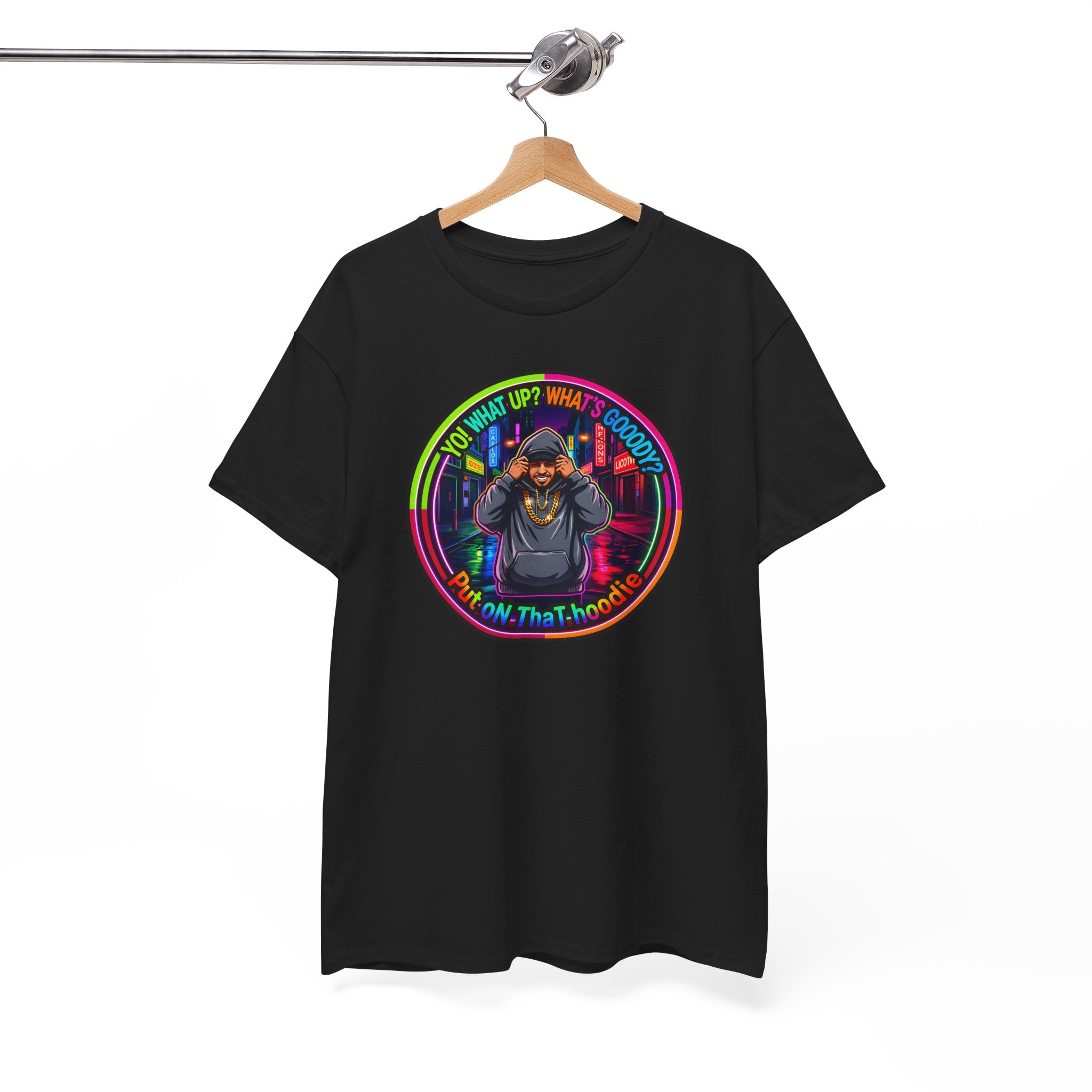 Men's T-Shirt Graphic- "Yo! What's up?  What's Goooody?"
