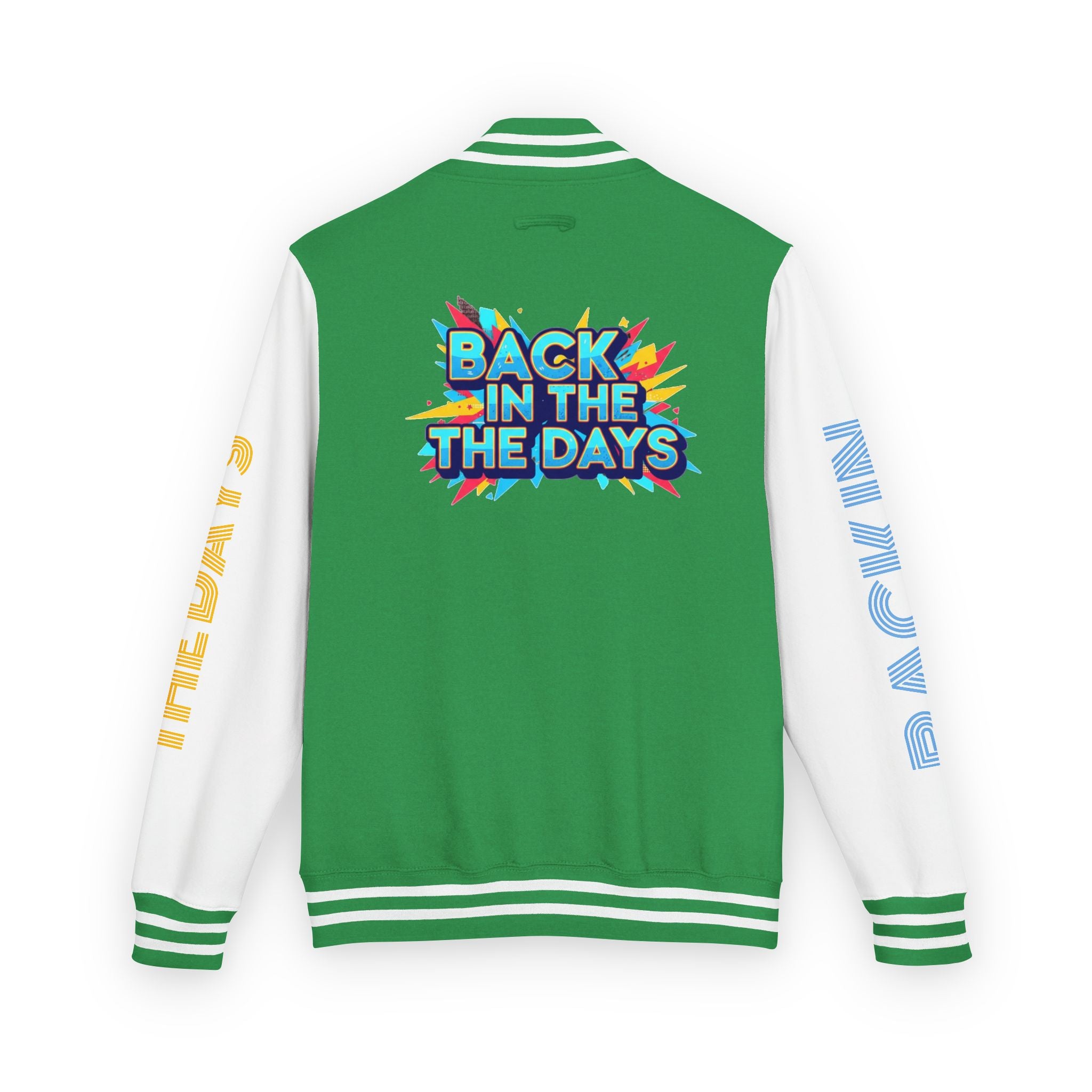 Letterman Jacket — "Back in the Days" Retro Graphic Bomber