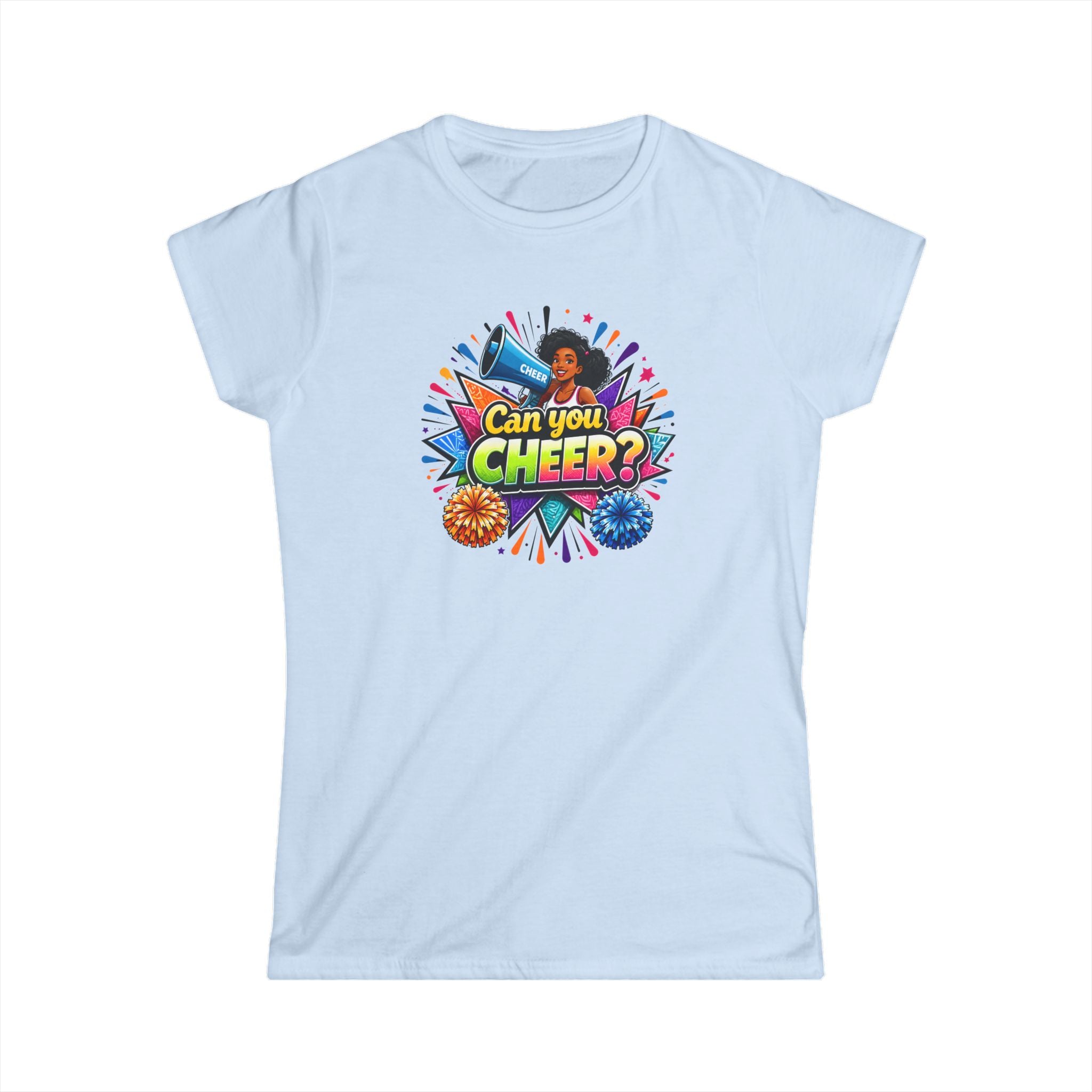 Can You Cheer? Cheerleader Graphic Tee — Women's Cheerleading T-Shirt