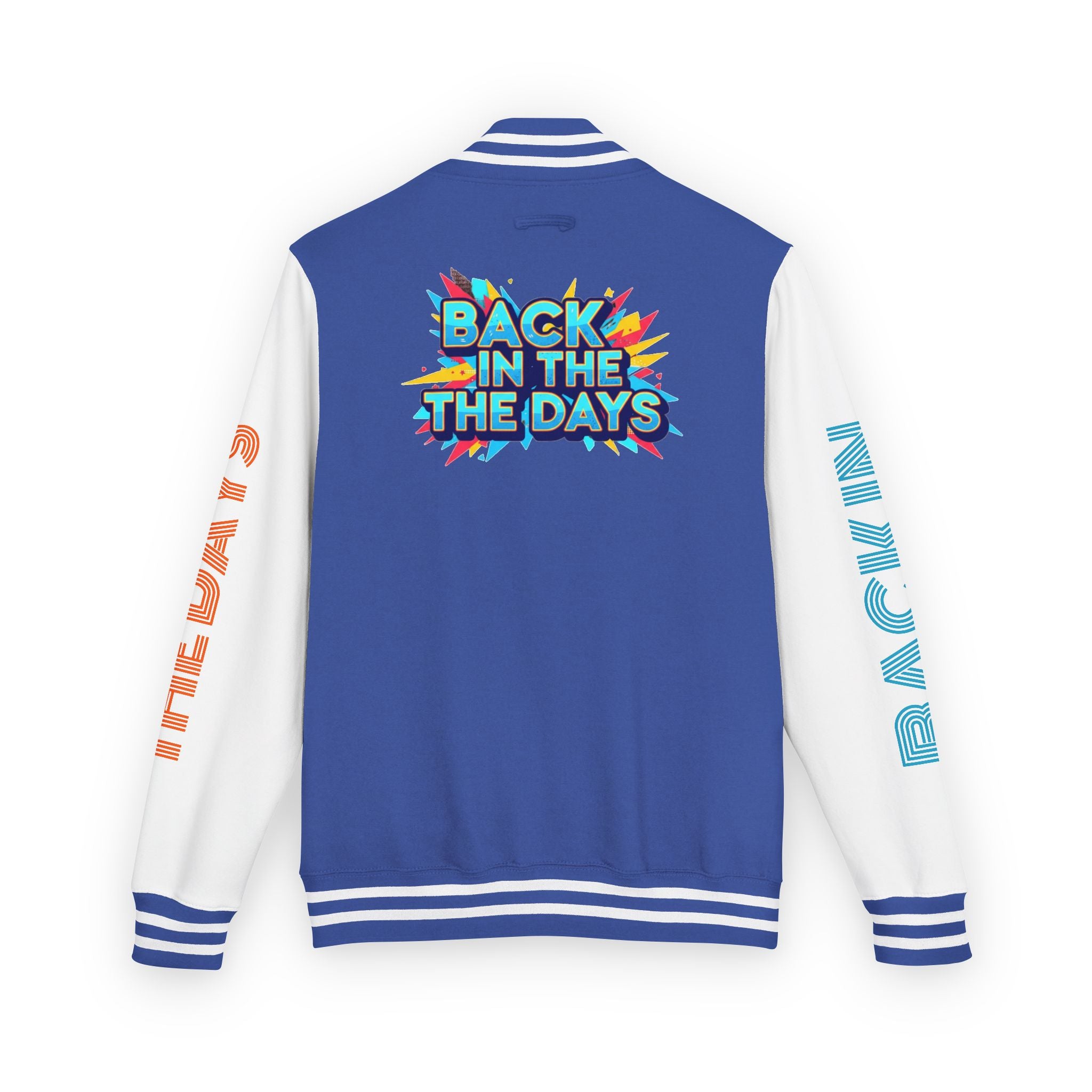Letterman Jacket — "Back in the Days" Retro Graphic Bomber