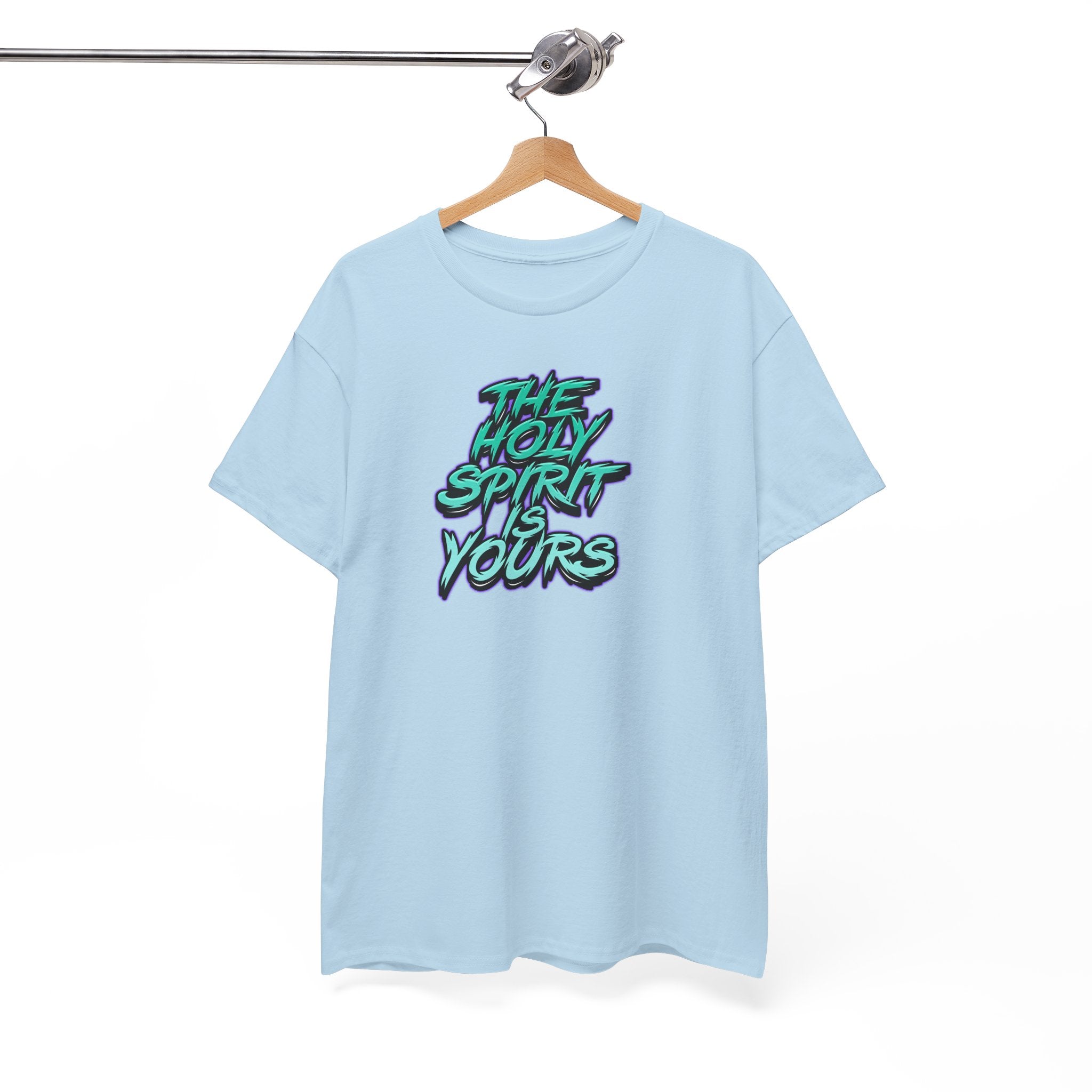 T-Shirt — "The Holy Spirit Yours" Retro Script Faith Tee