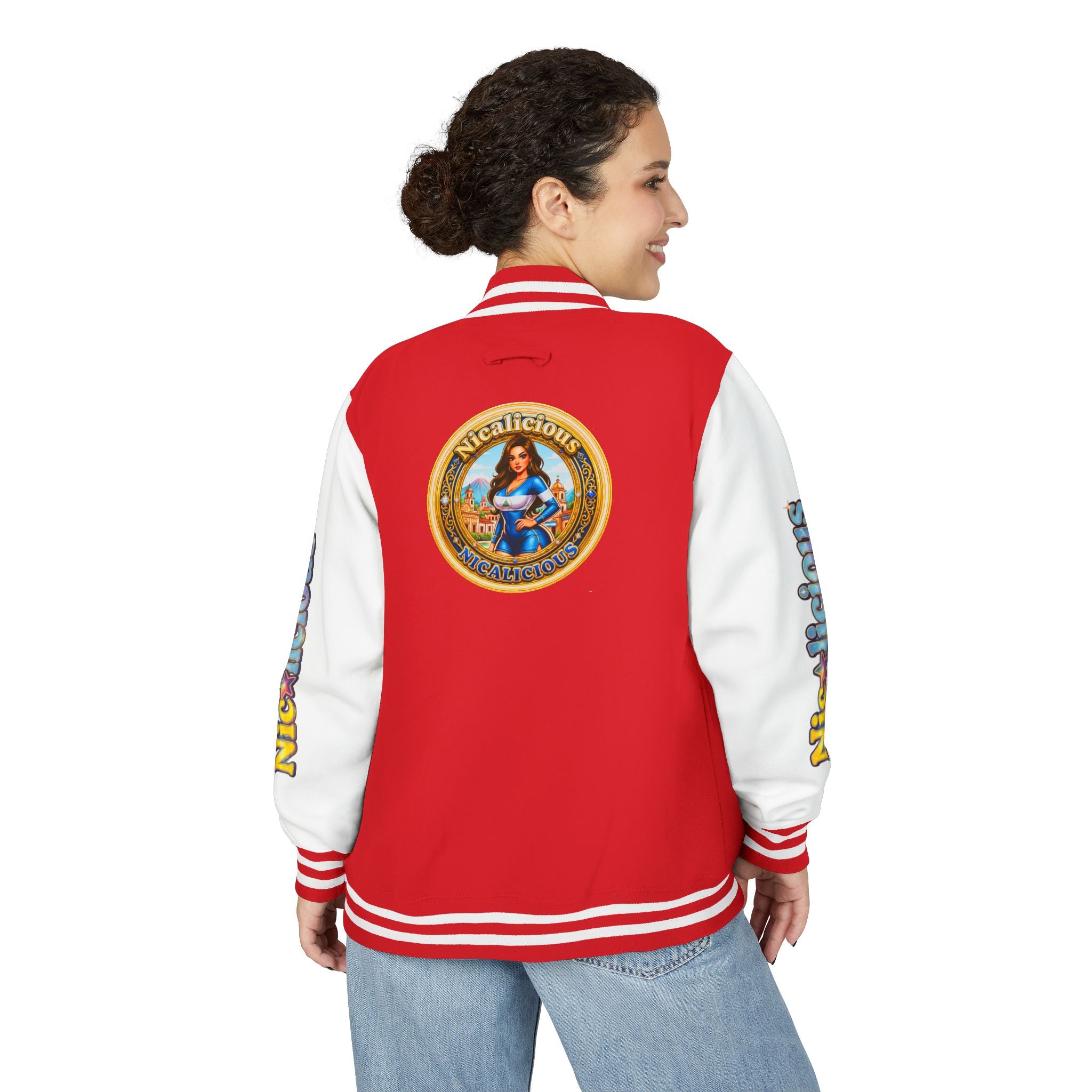 Letterman Jacket — 'Nicalicious' Retro Varsity Bomber