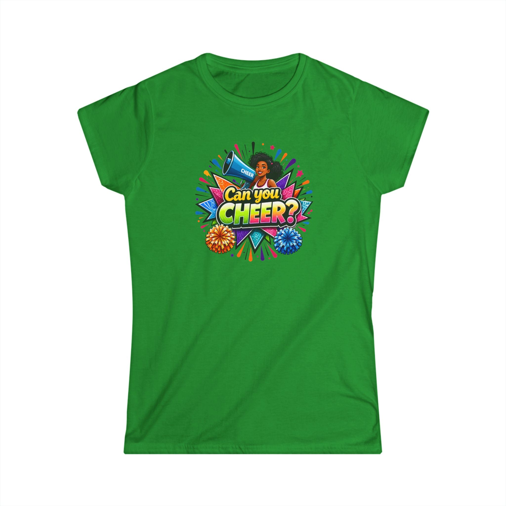 Can You Cheer? Cheerleader Graphic Tee — Women's Cheerleading T-Shirt