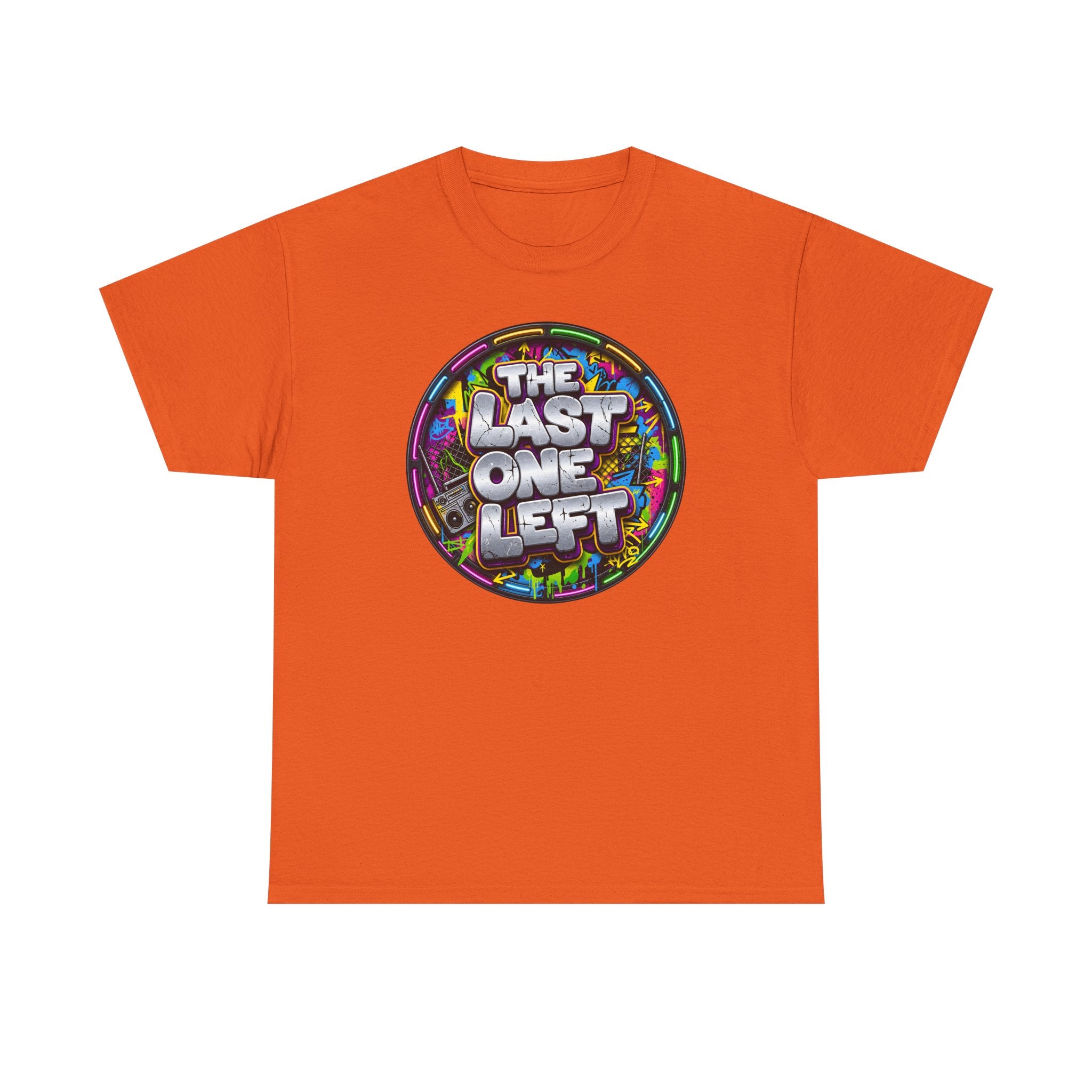 Graphic Tee - "The Last One Left" Colorful Retro Badge