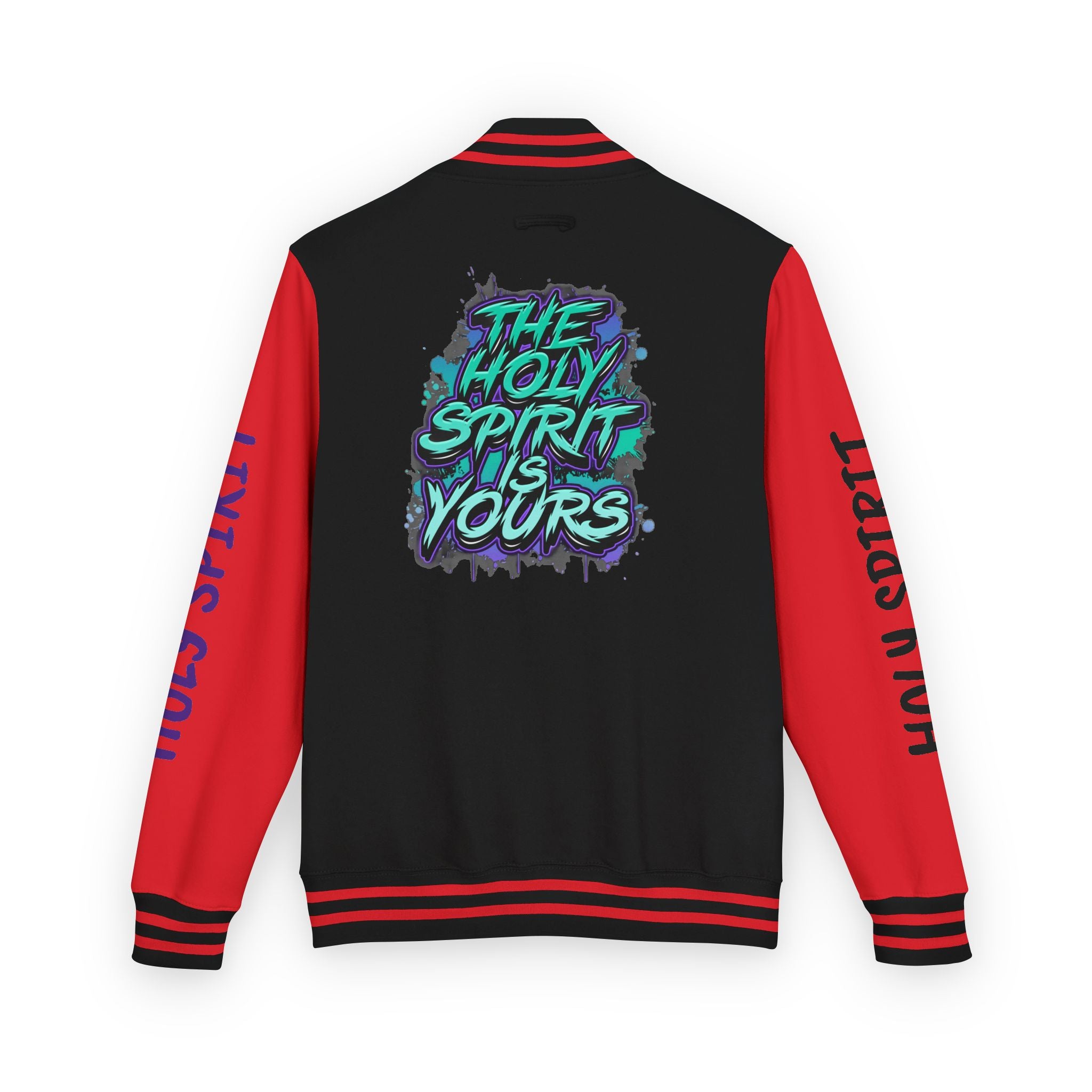 Letterman Jacket — "The Holy Spirit Is Yours" Graphic