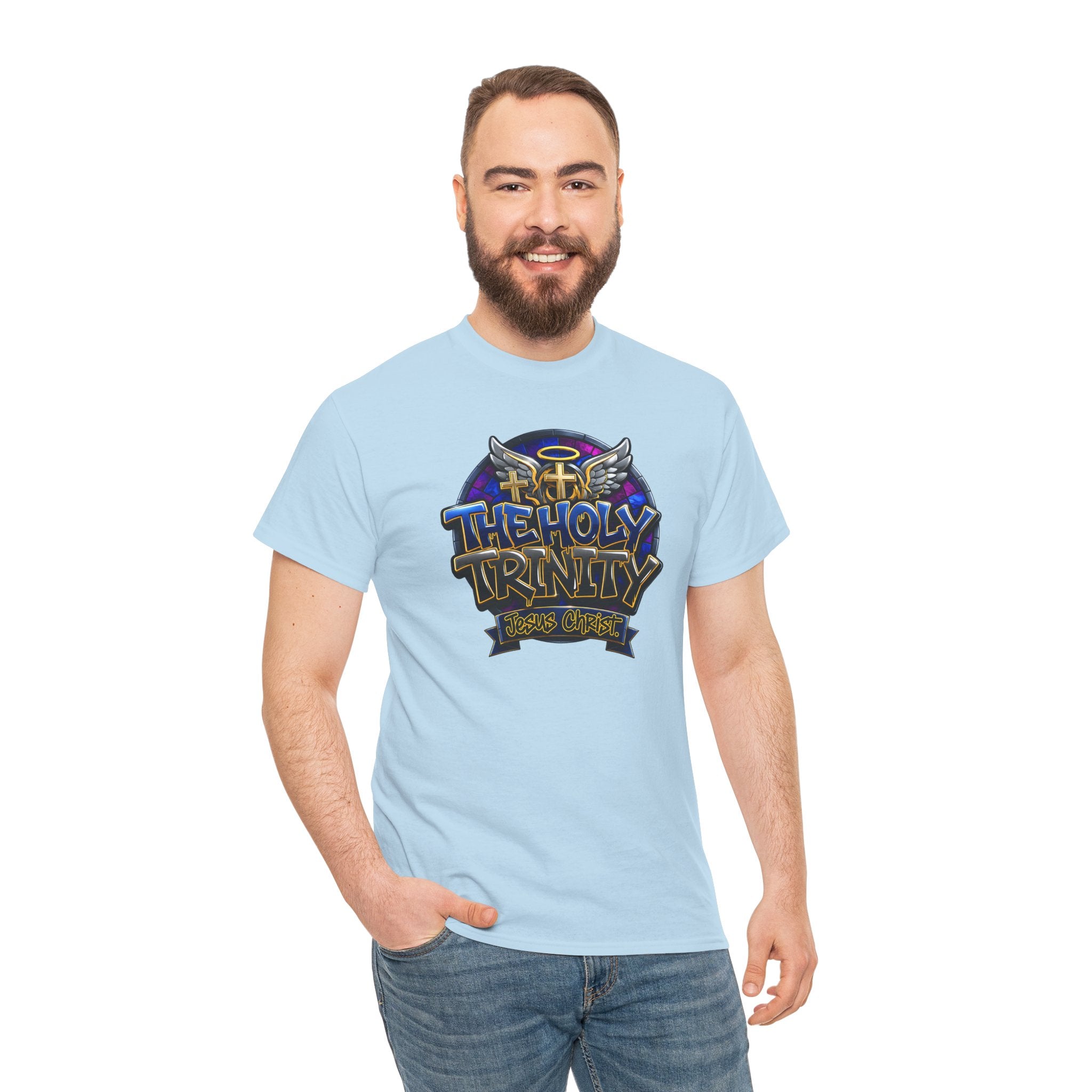 The Holy Trinity Tee — Christian Faith Graphic T-Shirt