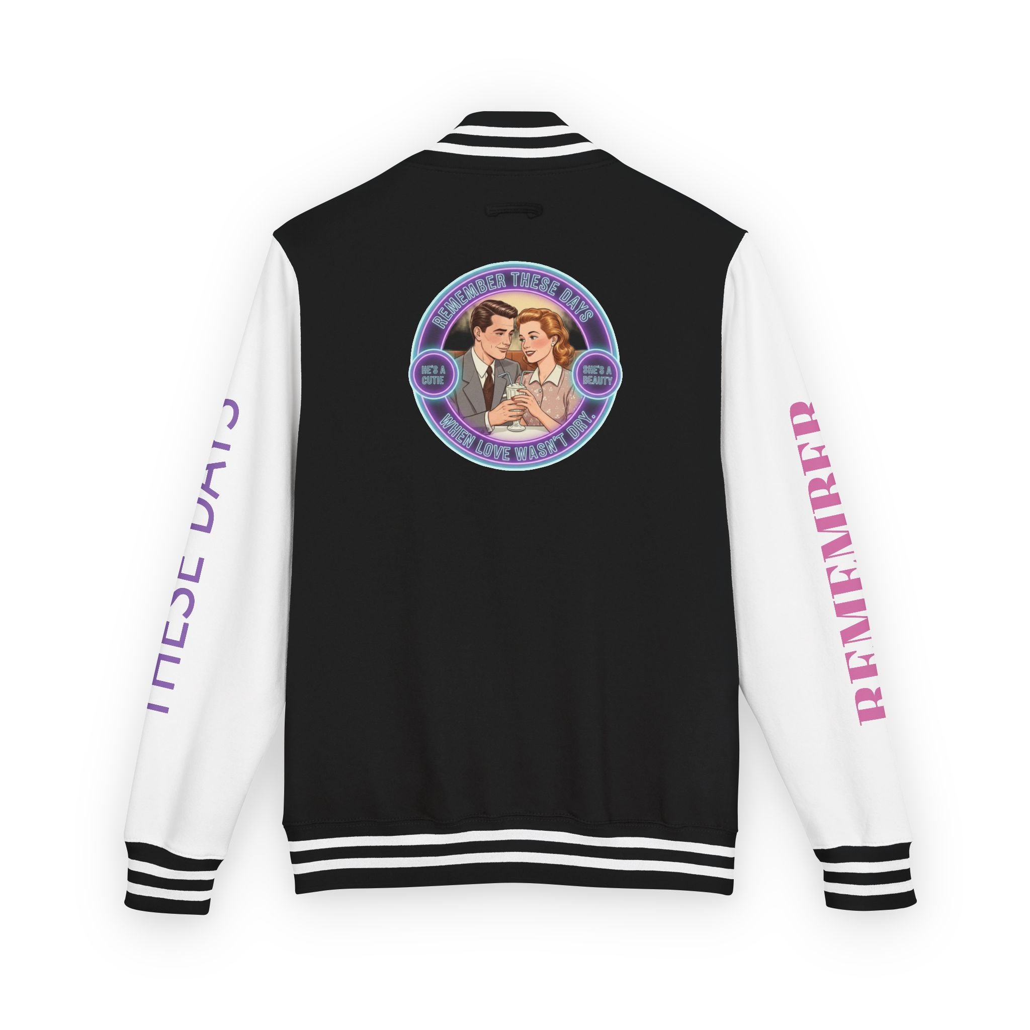 Retro Romance Letterman Jacket — 1950s-Remember These Days- Vintage Couple