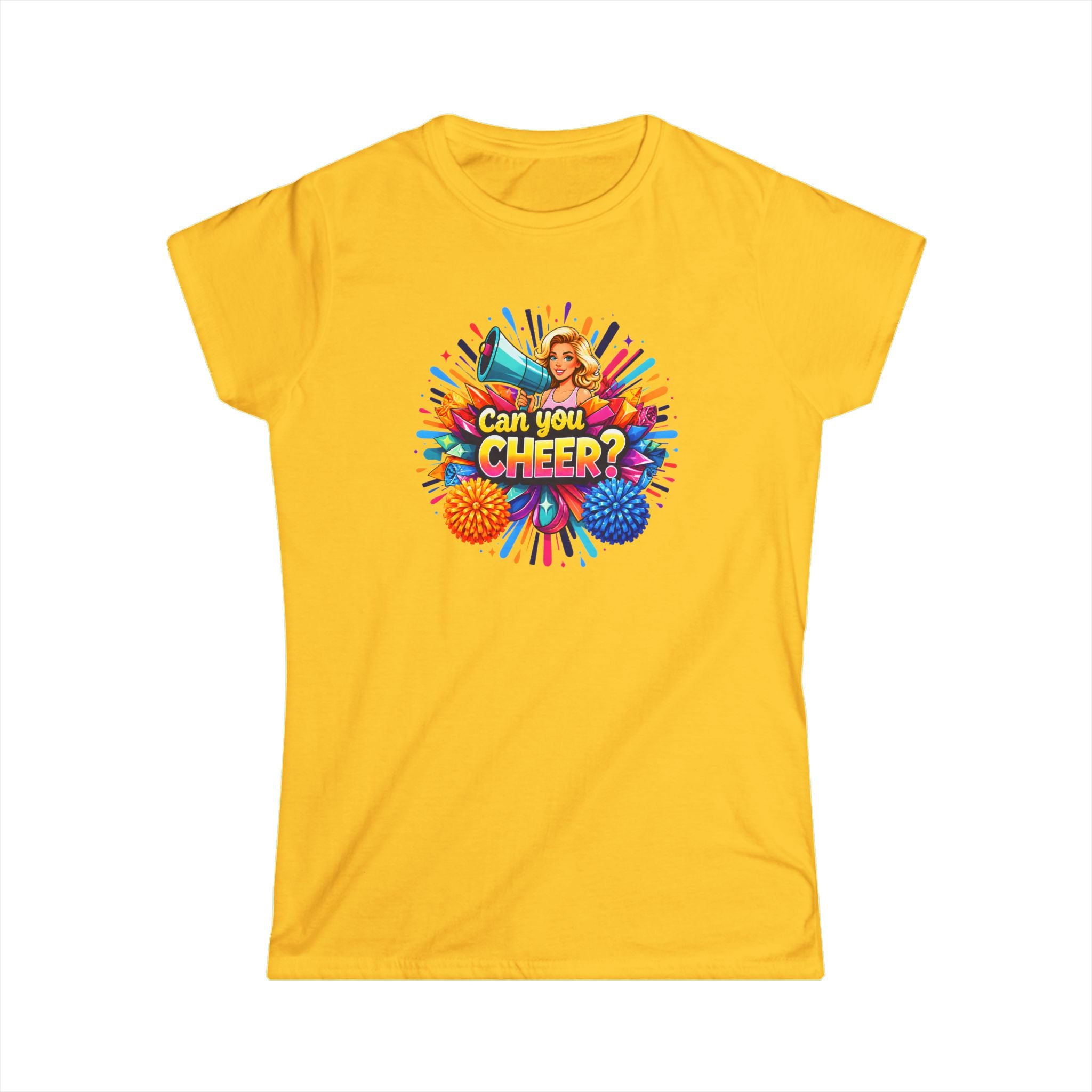 Can You Cheer? Women's Cheerleading Graphic Tee