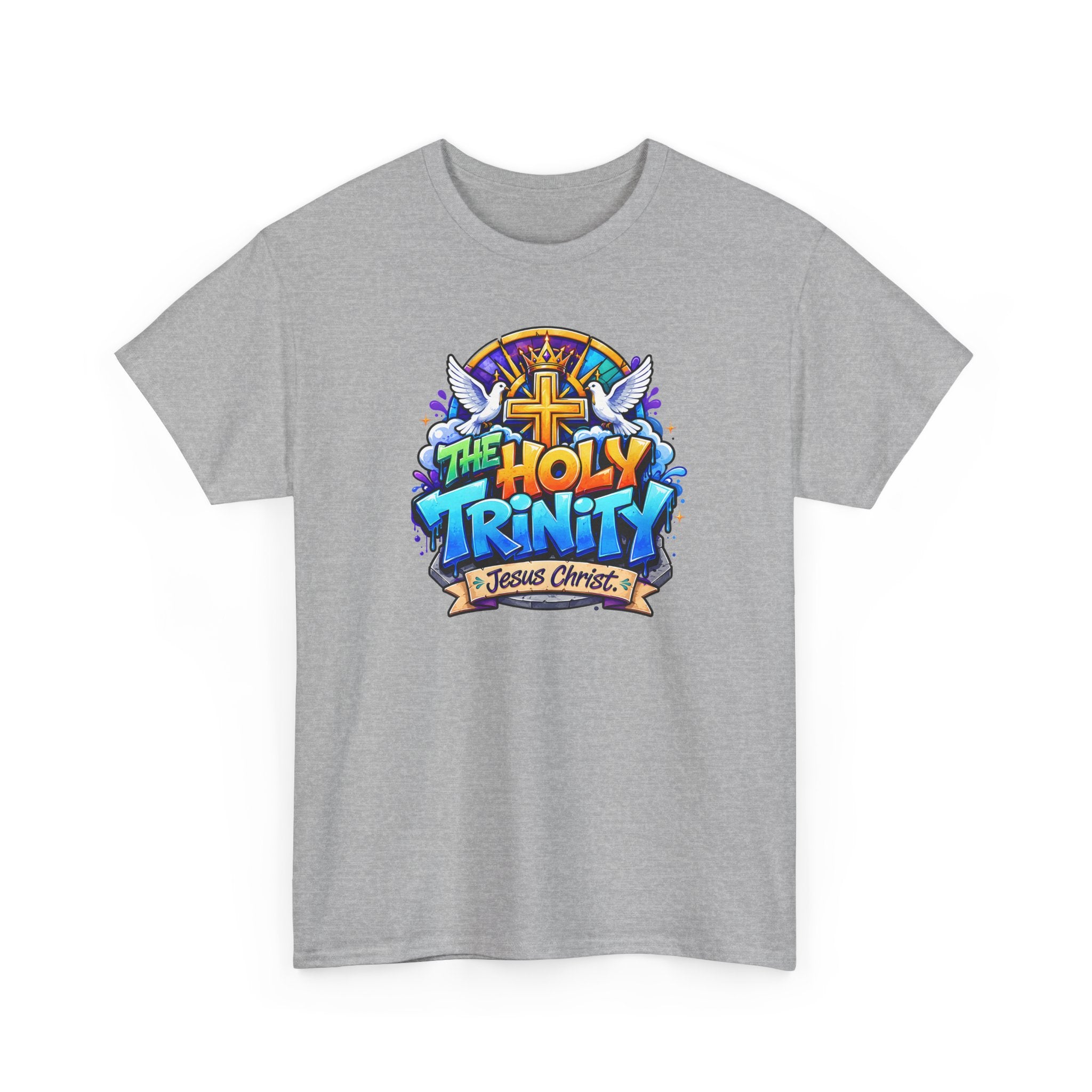 Christian Tee - "The Holy Trinity" Church Youth Graphic T-Shirt