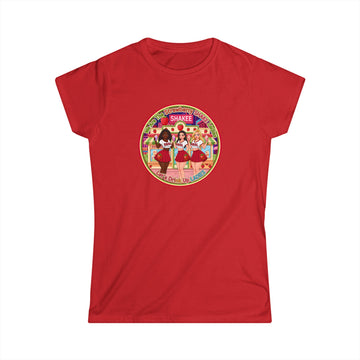 Retro Girl Group Tee — "We Are The Strawberry Shake Ladies" Vintage K-Pop Style Graphic Shirt