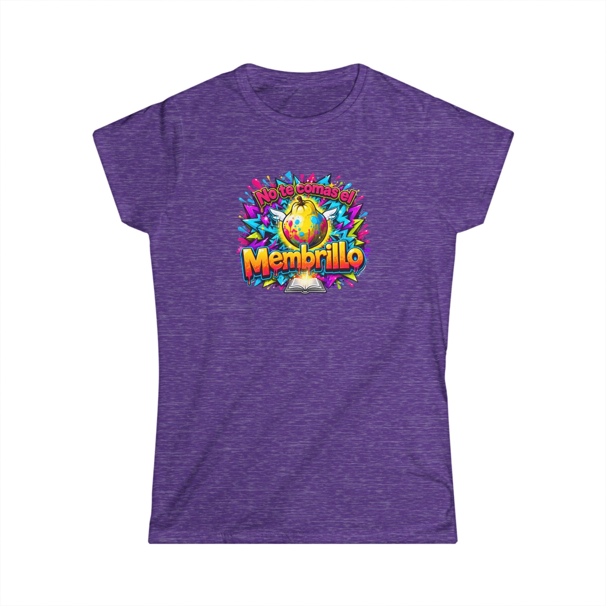 T-Shirt — Colorful "No Te Comas El Membrillo" Graphic Tee (Vibrant Fruit Art)