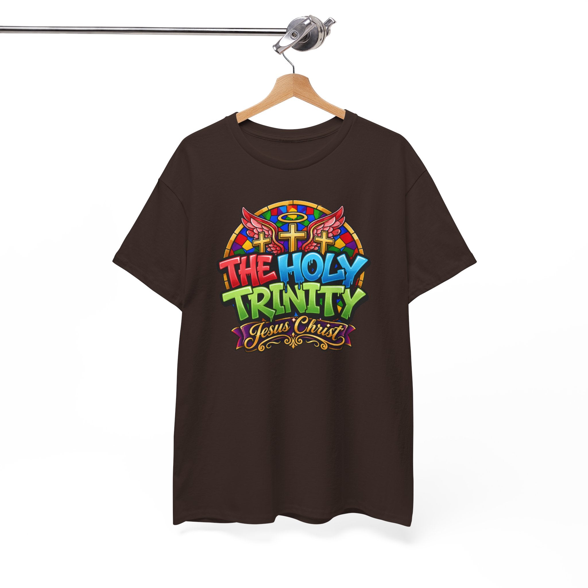 Holy Trinity Graphic Tee — 'The Holy Trinity Jesus Christ' Colorful Faith T-Shirt