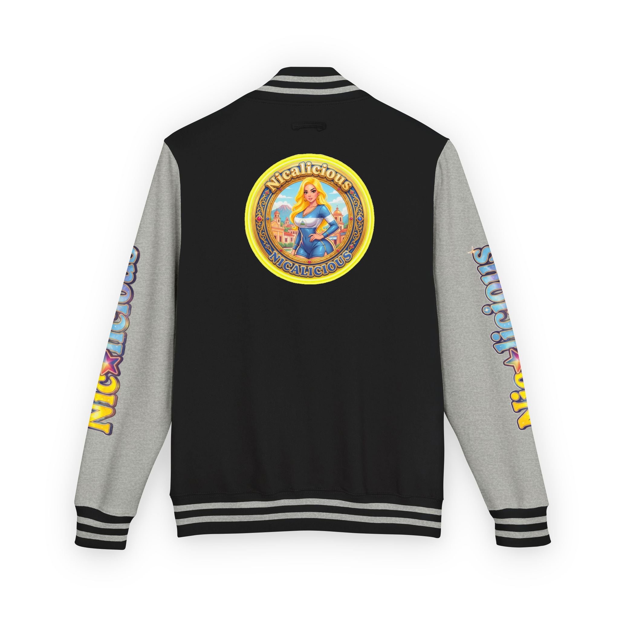 "Nicalicious" Varsity Jacket — Retro Pinup Letterman Jacket