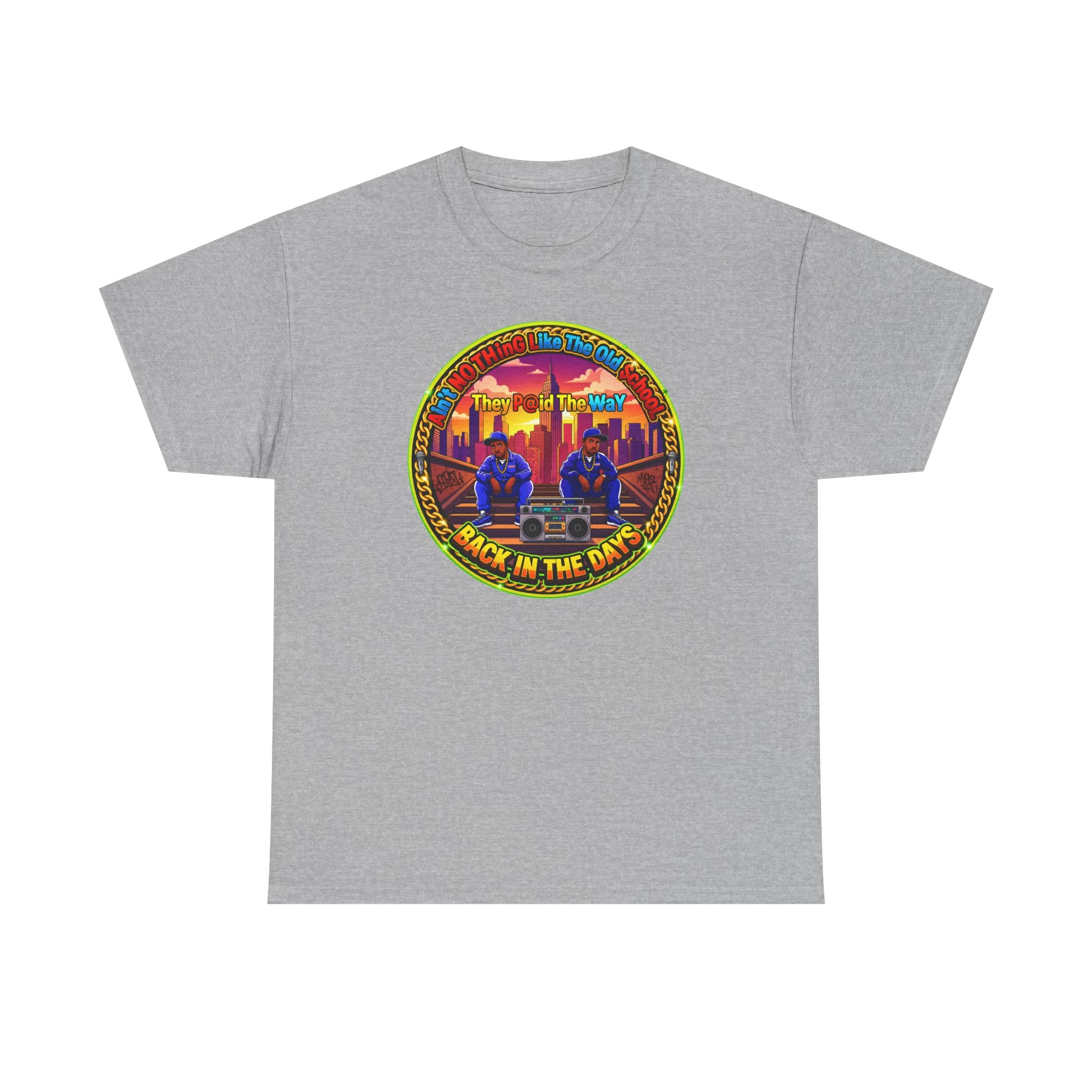 T-Shirt — Retro Sunset 'Aint No Thing Like The Old School' Graphic Tee