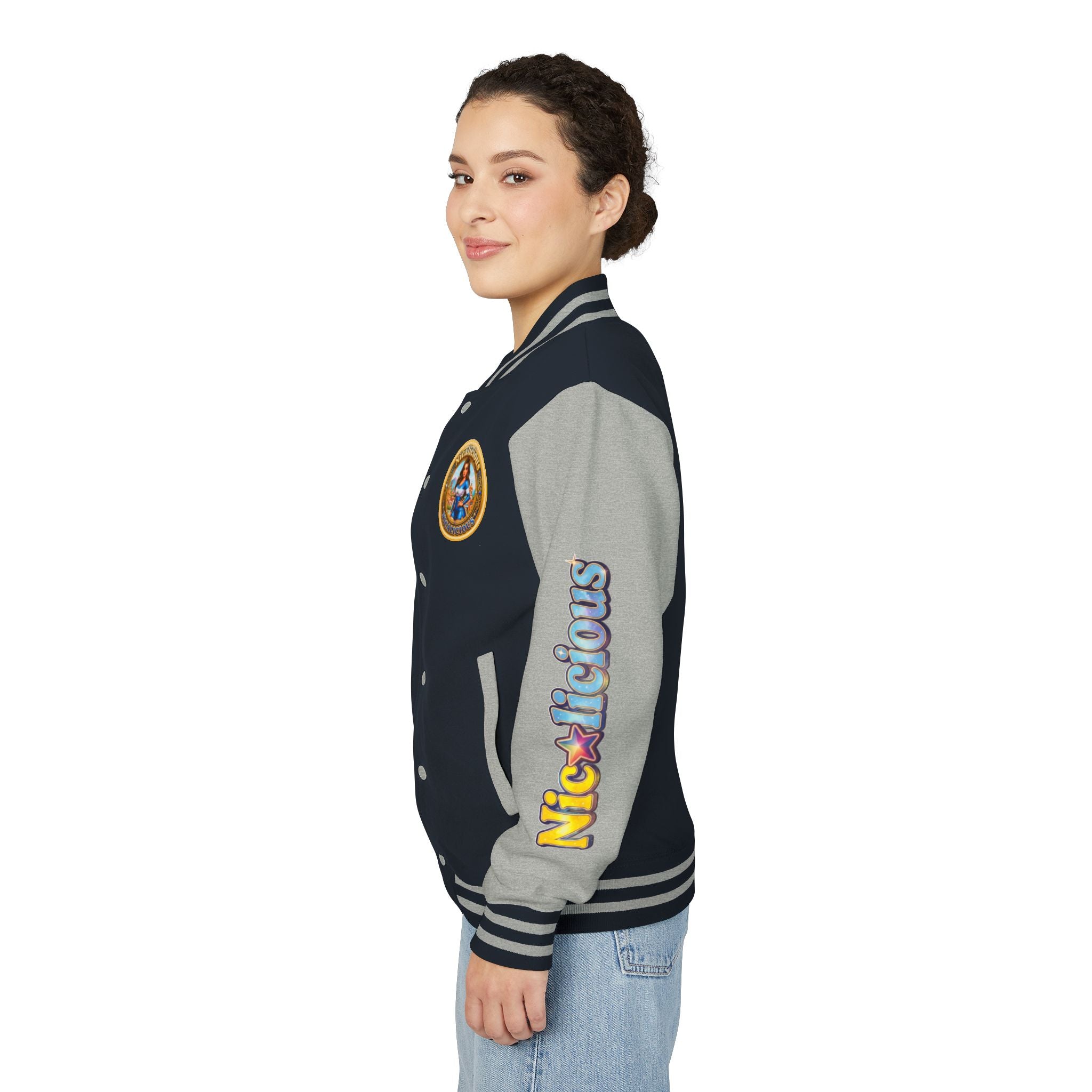 Letterman Jacket — 'Nicalicious' Retro Varsity Bomber