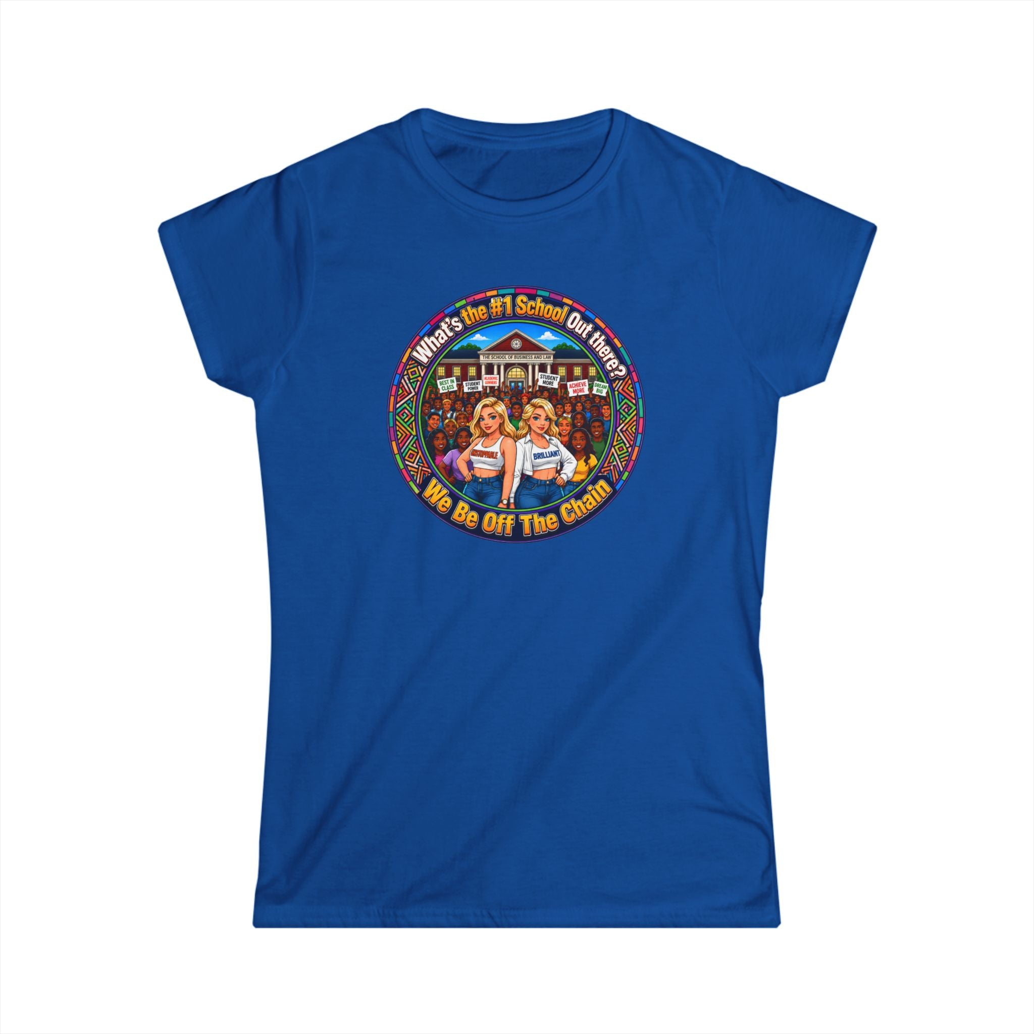 Vintage Cheerleader T‑Shirt - "Whats the #1 School Out There" Retro Campus Tee