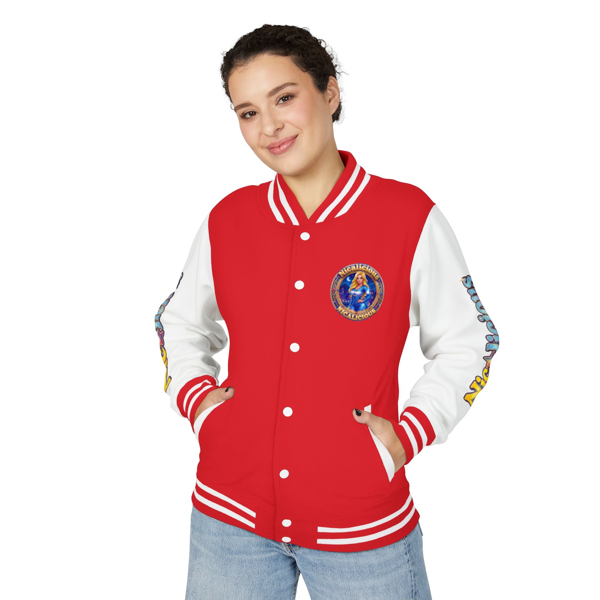 Letterman Jacket — "Nicalicious" Retro Crest Varsity Jacket