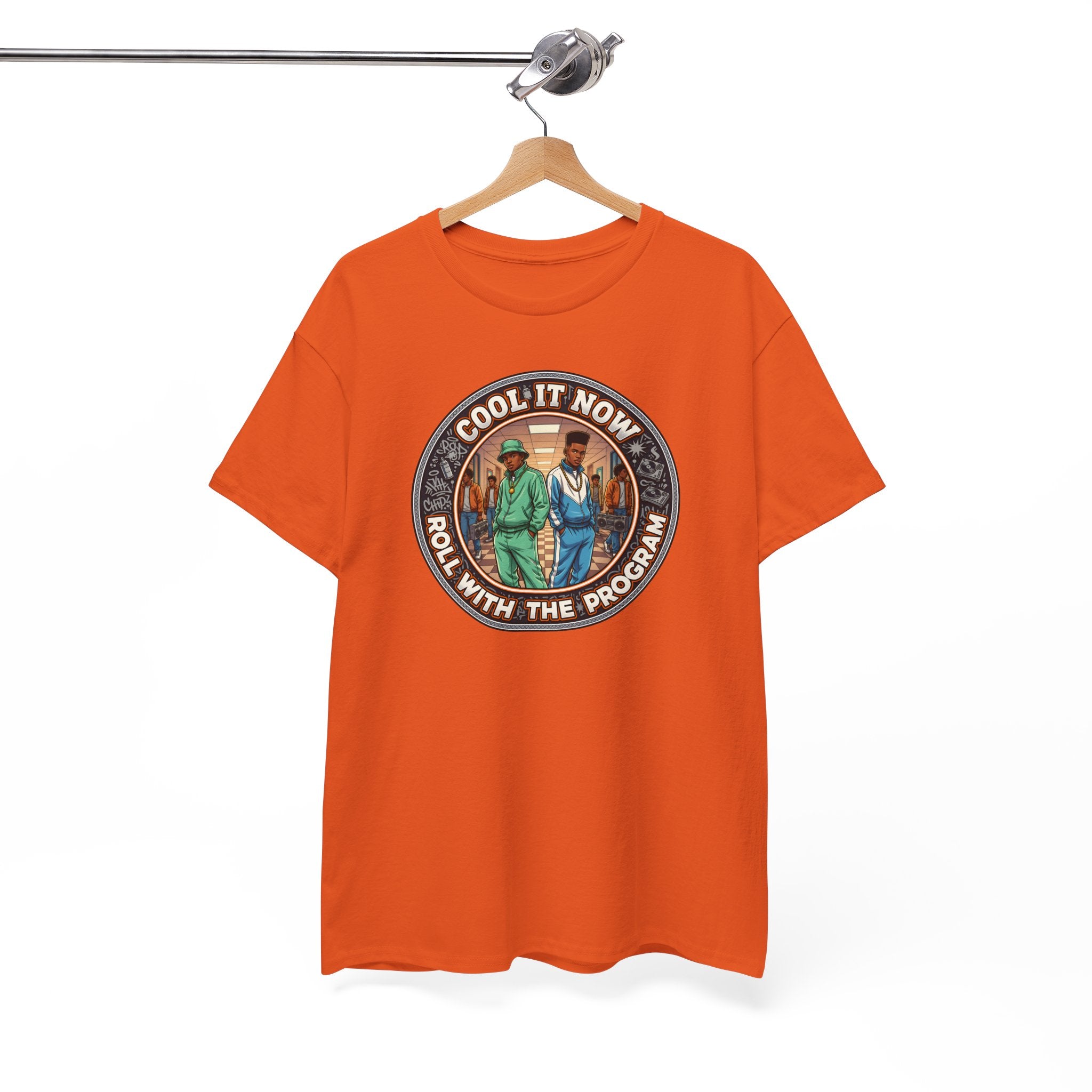 Cool It Now Tee — "Cool It Now Roll With The Program" Vintage Patch Graphic T-Shirt