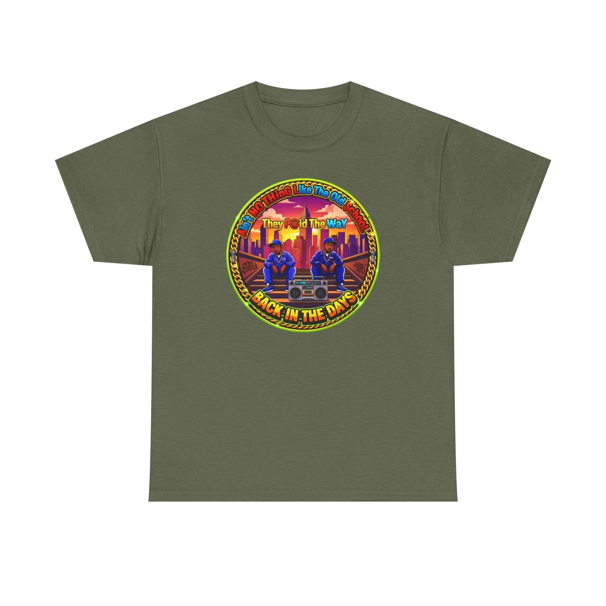 T-Shirt — Retro Sunset 'Aint No Thing Like The Old School' Graphic Tee
