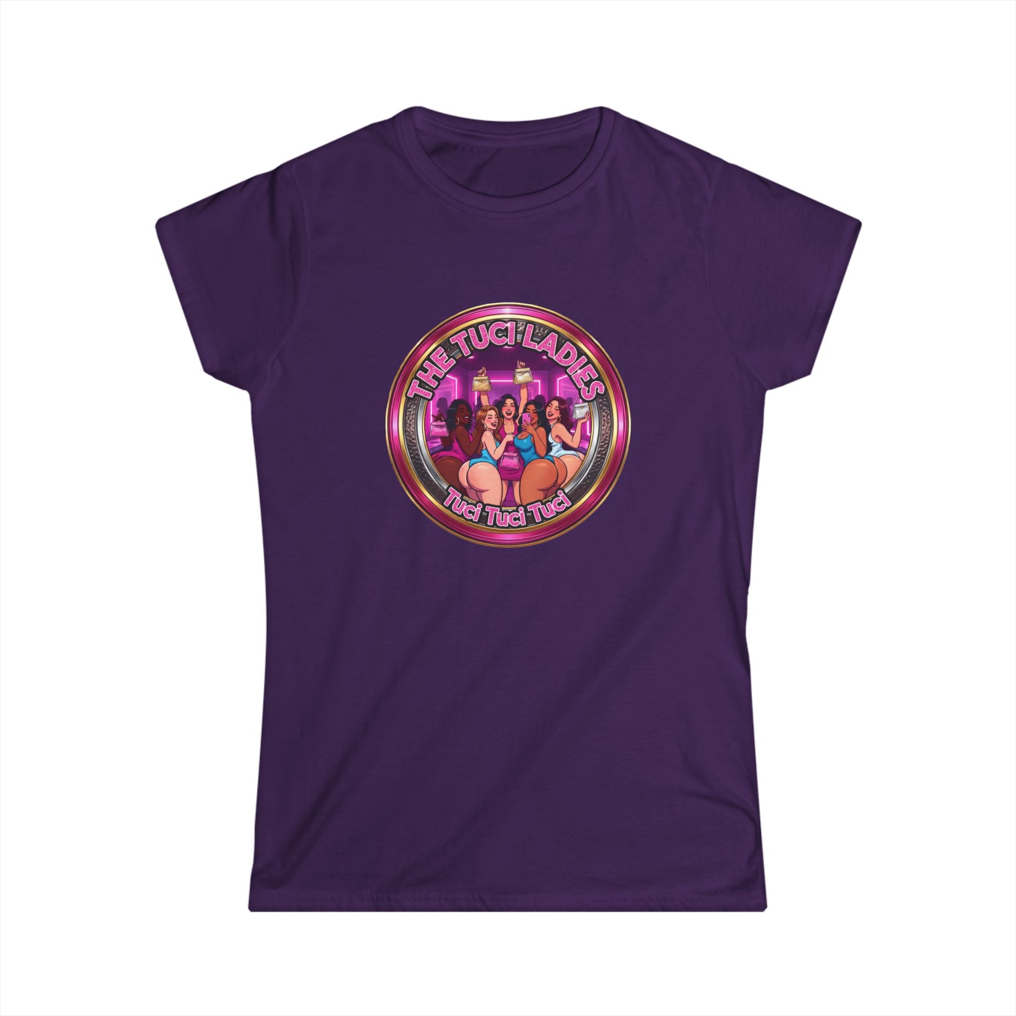 Women's Tee — "The Tuci Ladies" Retro Pinup Graphic