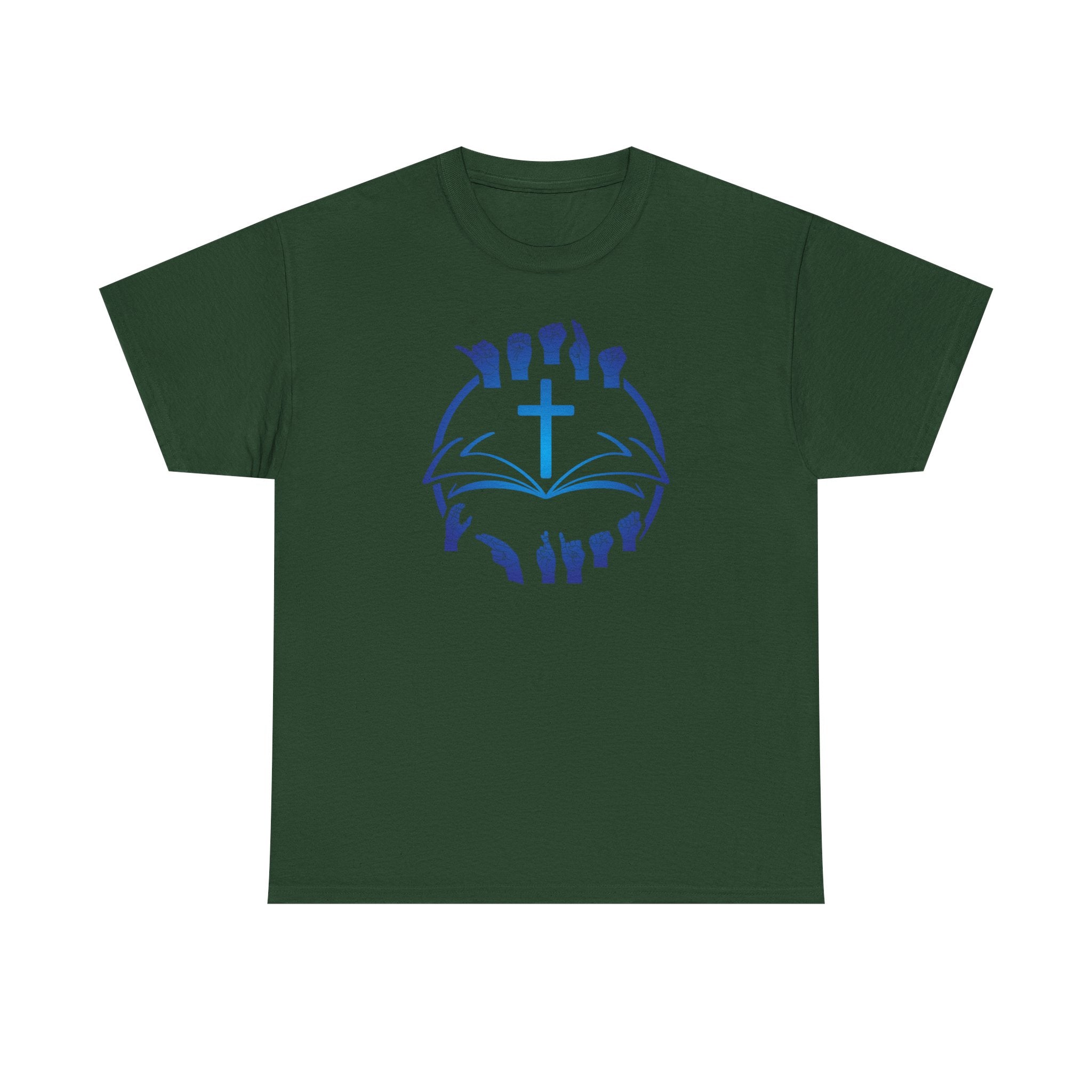 "Christian Bible Cross Sign Language "T-Shirt — Faith Prayer Hands Tee