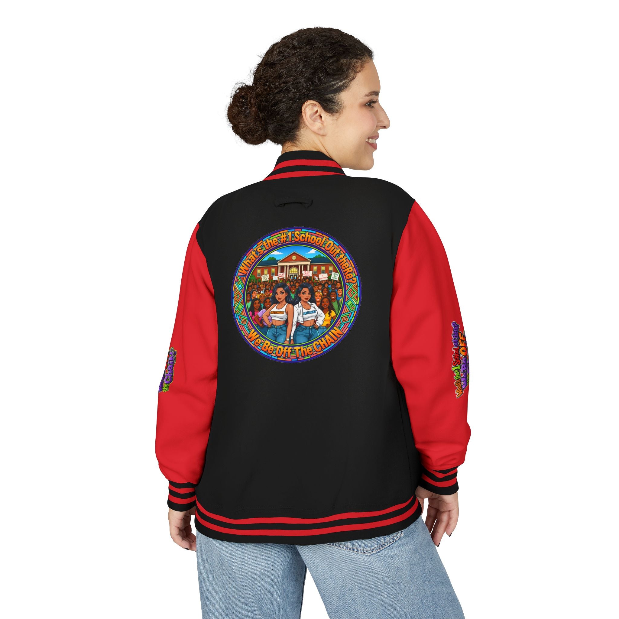 Letterman Jacket — Retro High School Crew Design (We’ll Be Off the Chain)