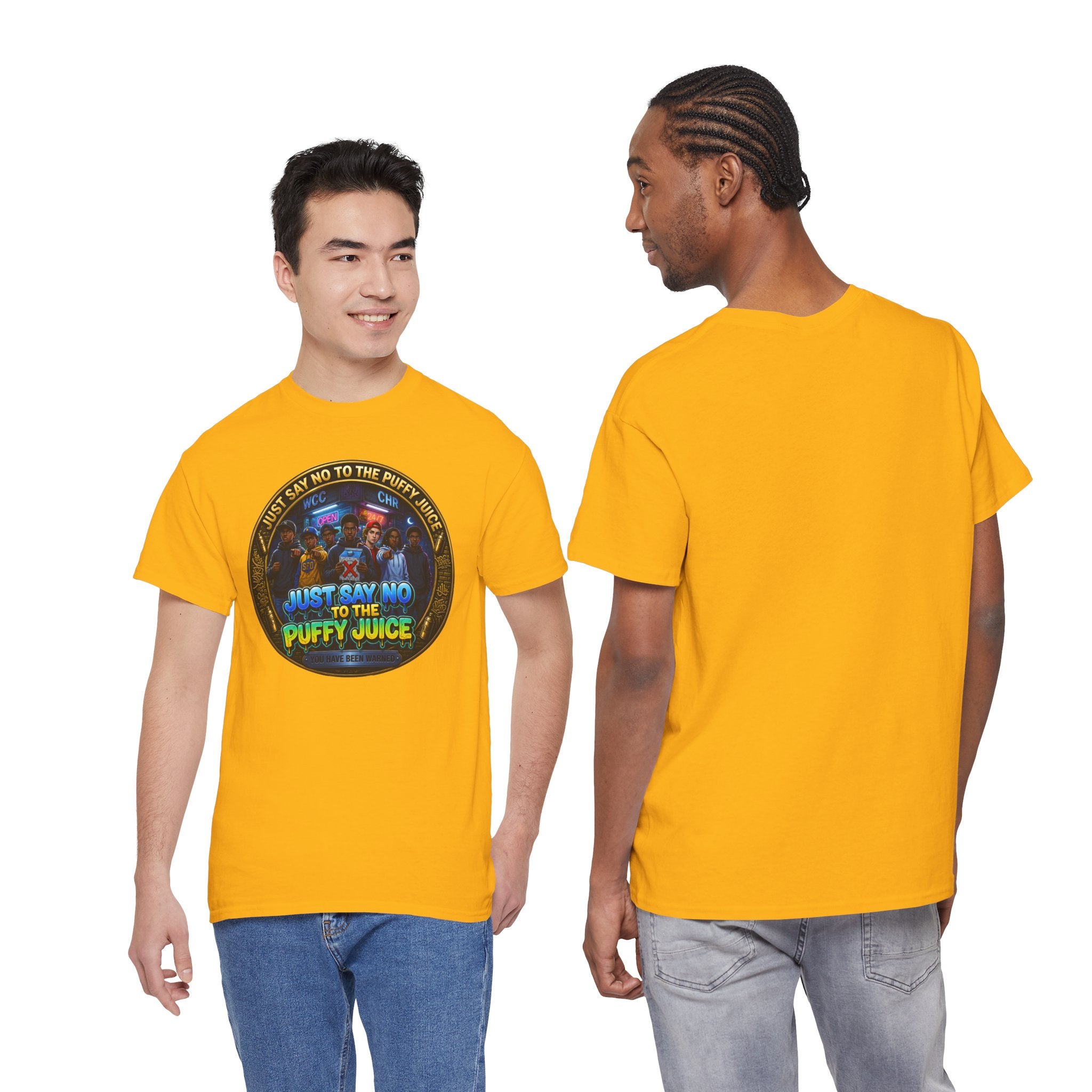 "Just Say No to the Puffy Juice "Tee – Anti-Party Vintage Graphic T-Shirt