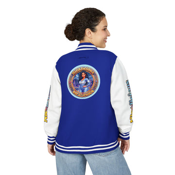 Letterman Jacket — 'Nicalicious' Graphic Varsity Jacket with Retro Badge