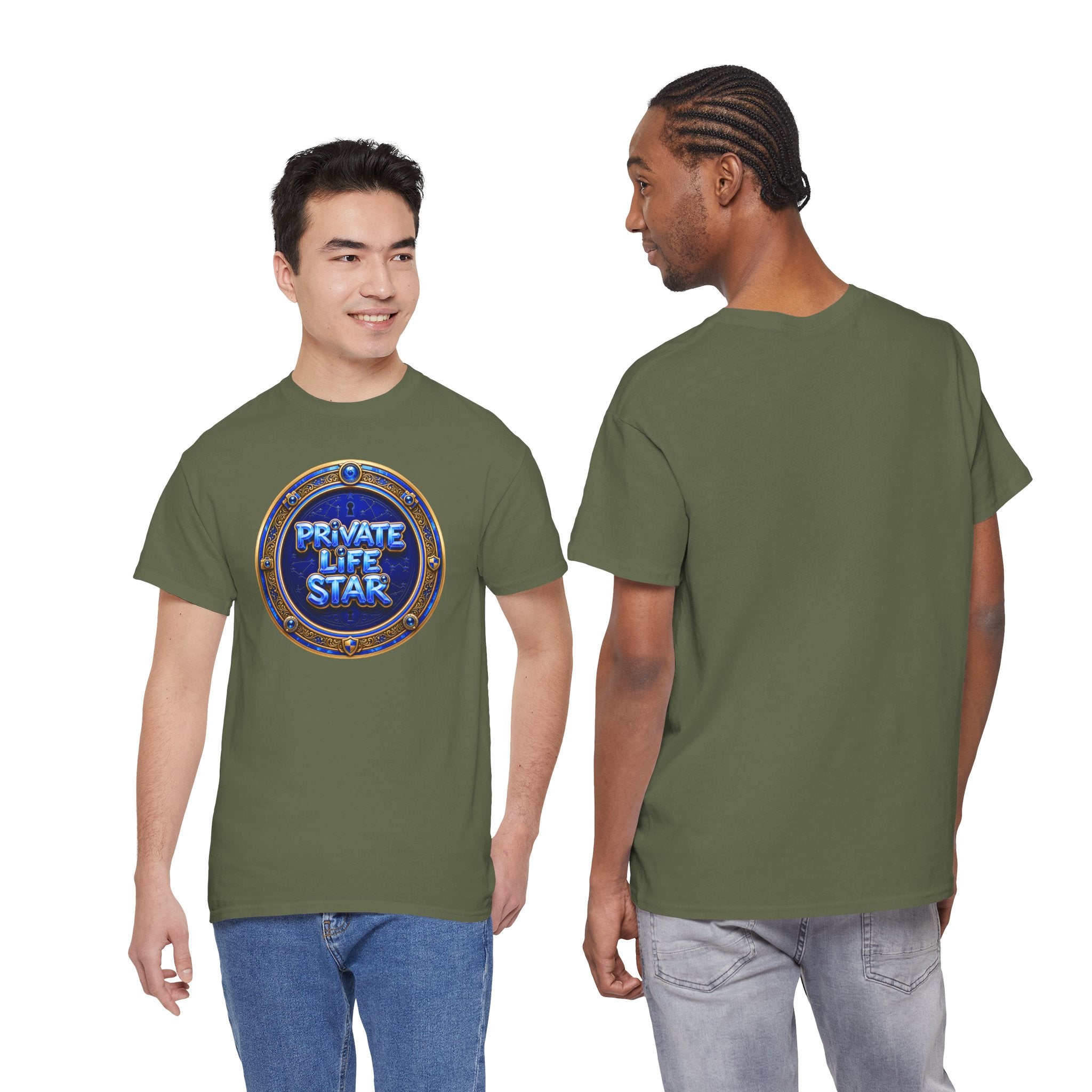 "Private Life Star" T-Shirt — Retro Badge Graphic Tee