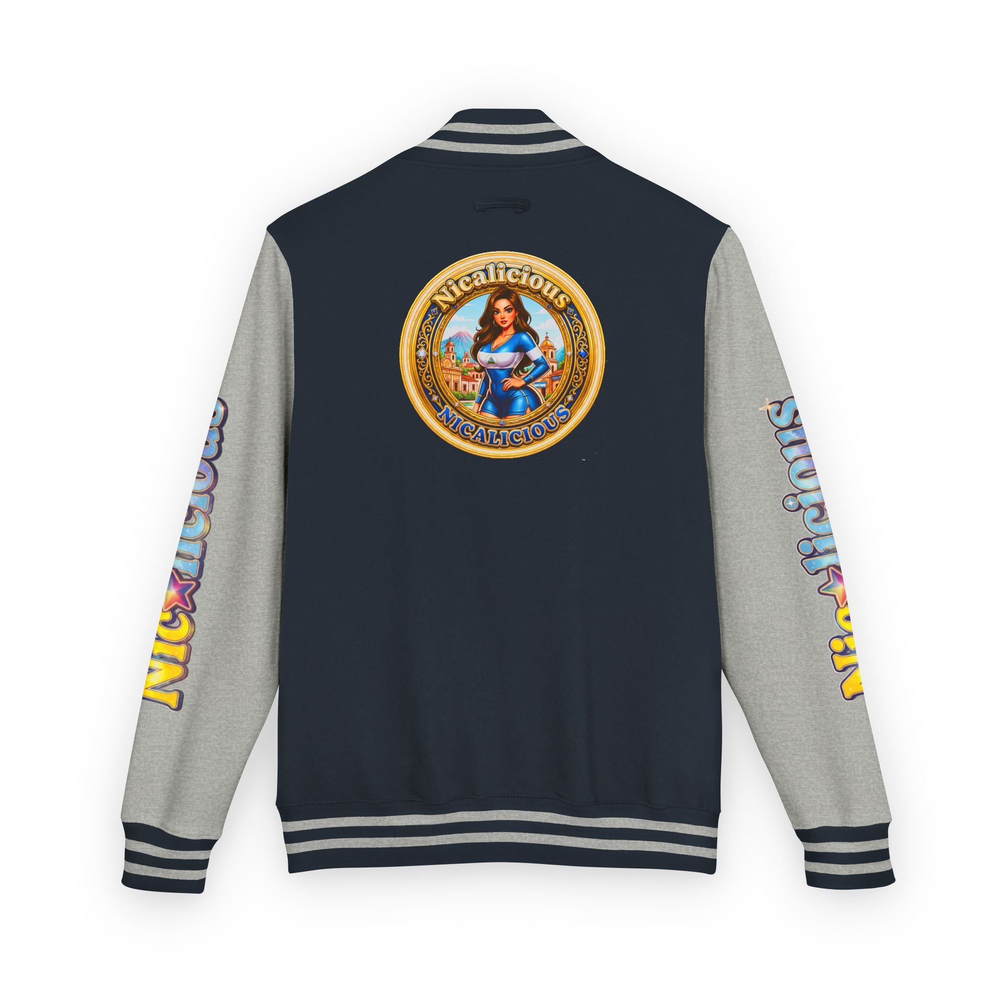 Letterman Jacket — 'Nicalicious' Retro Varsity Bomber