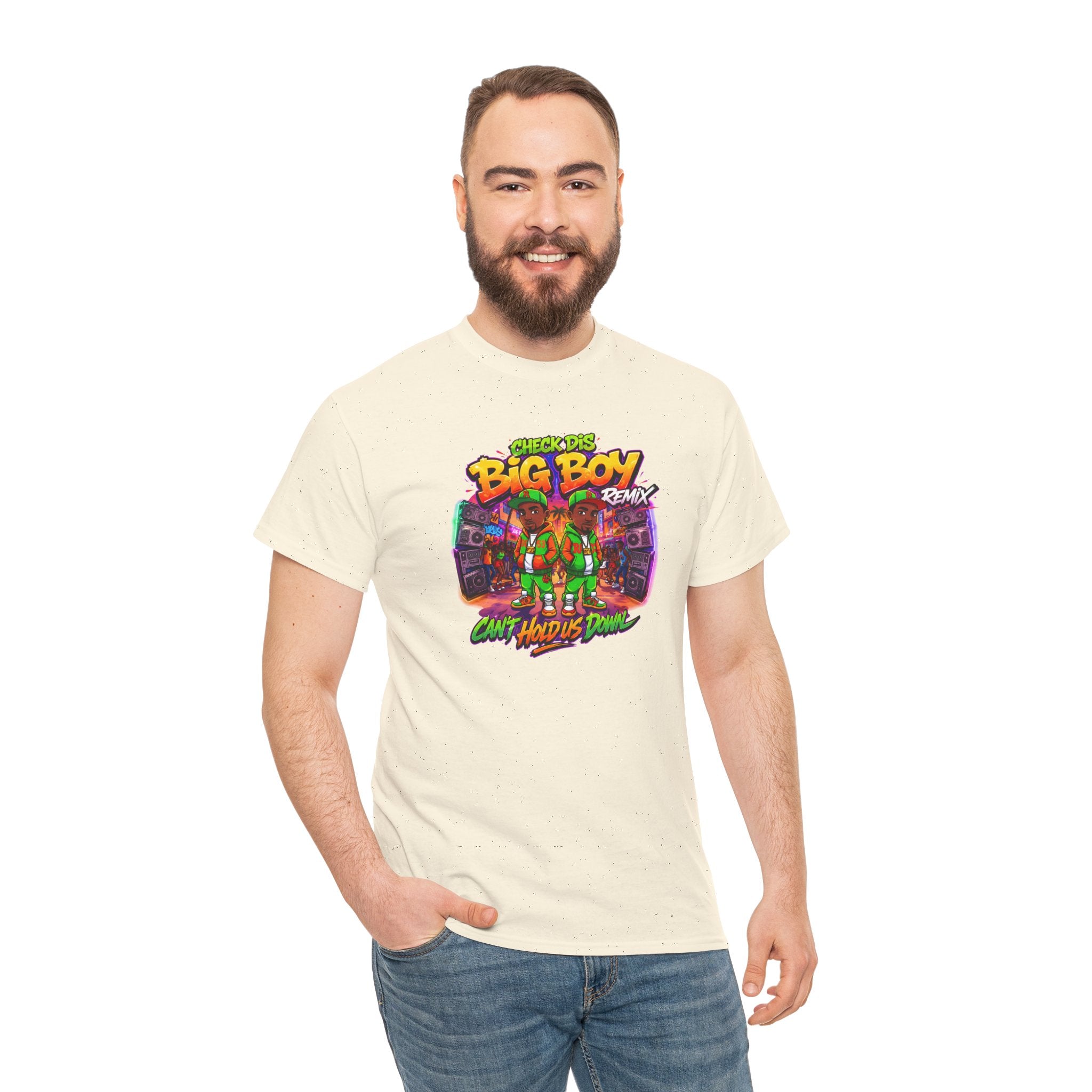 T-Shirt — " Check Dis Big Boy Remix" Retro Arcade Graphic Tee