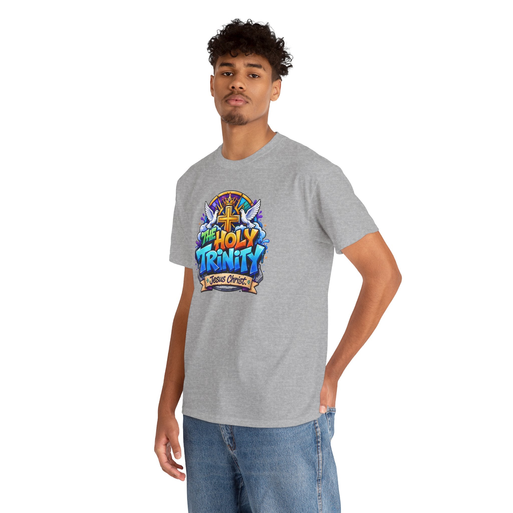 Christian Tee - "The Holy Trinity" Church Youth Graphic T-Shirt