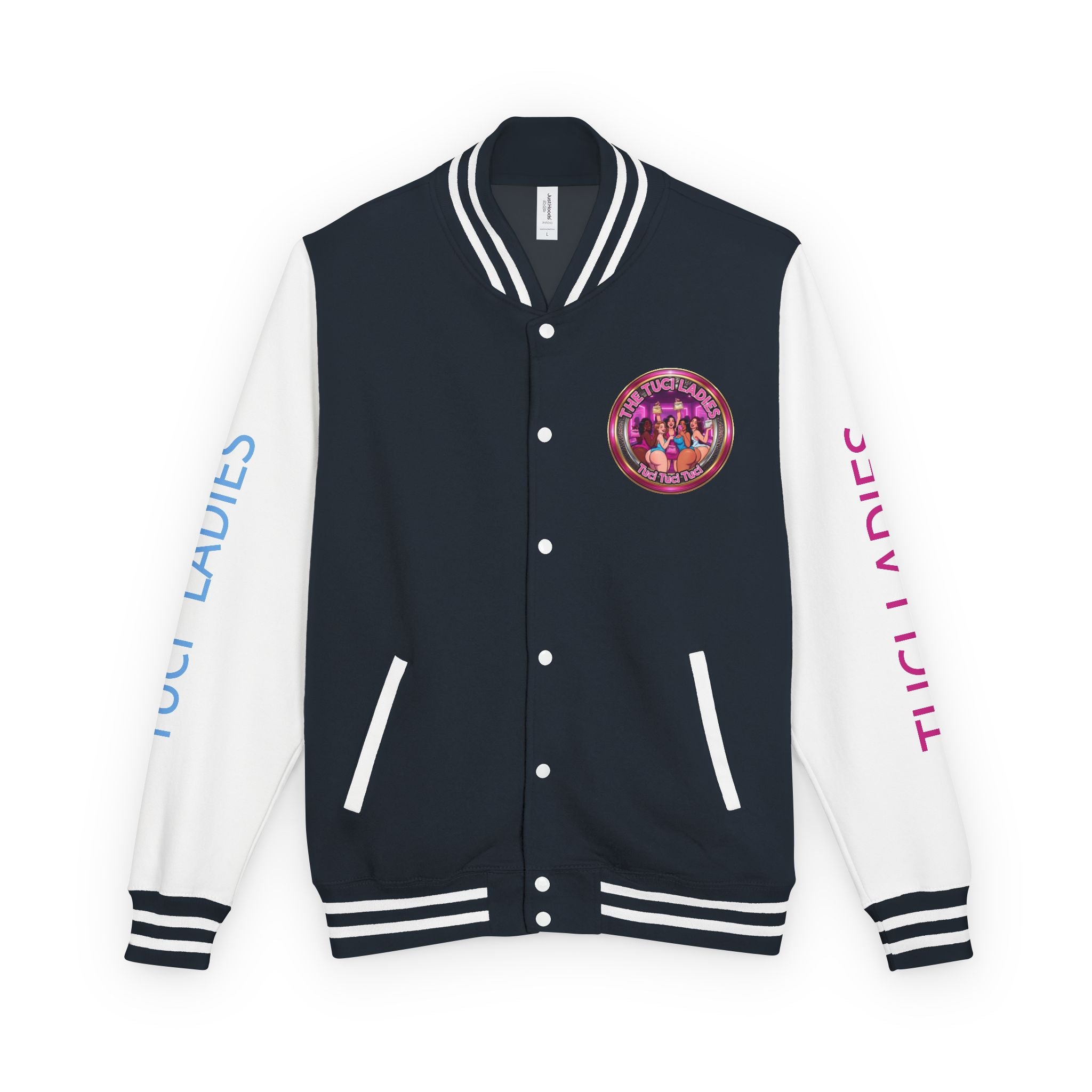 Letterman Jacket — The Tuci Tuci Tuci Ladies Graphic Varsity Jacket