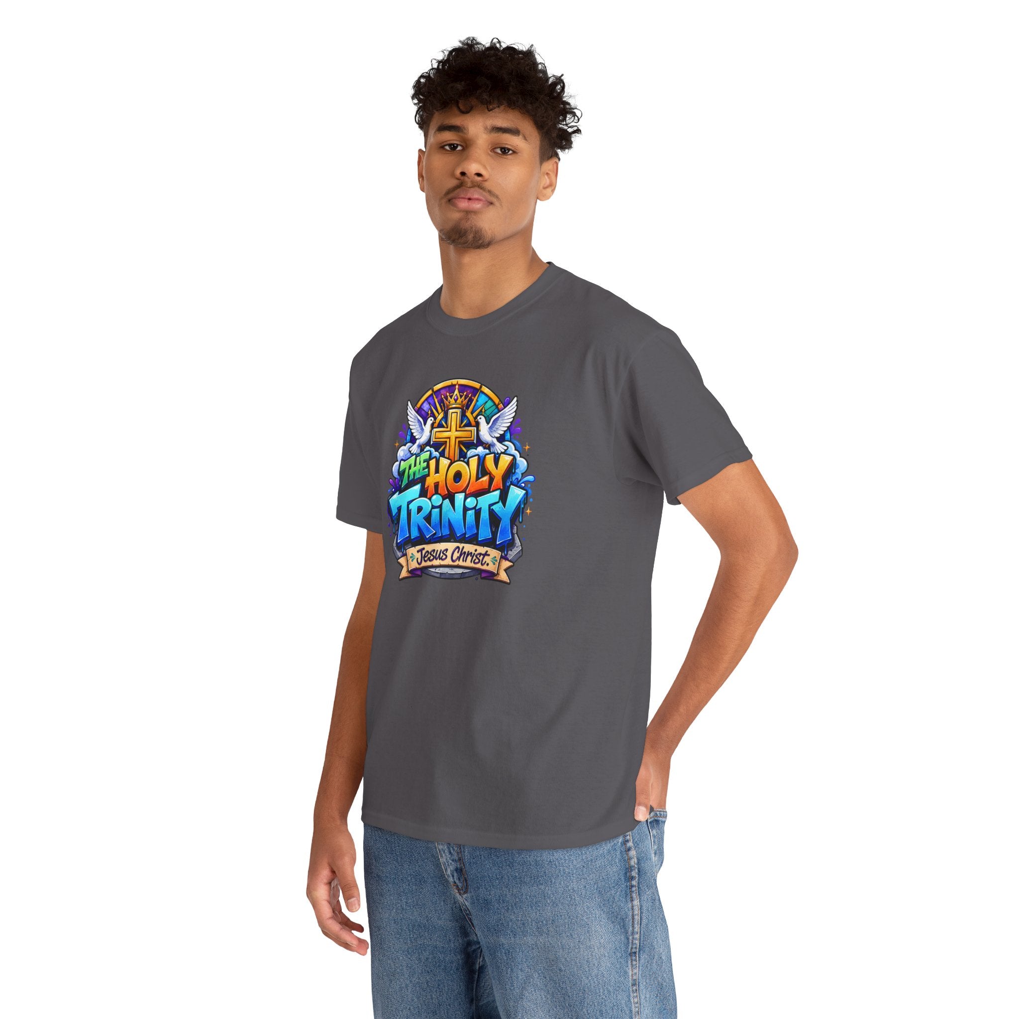 Christian Tee - "The Holy Trinity" Church Youth Graphic T-Shirt