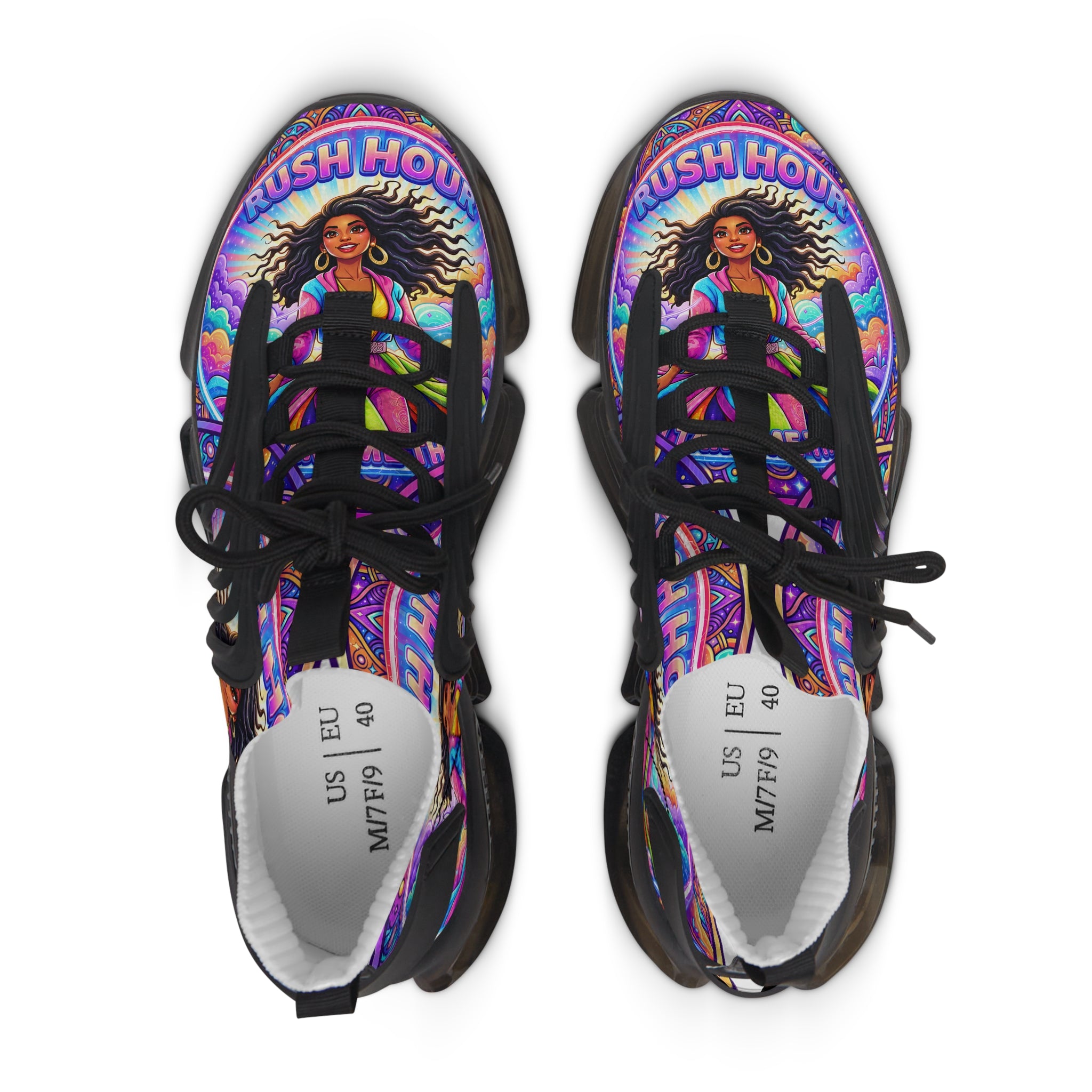 Women's Mesh Sneakers — Colorful Boho Goddess Athletic Shoes