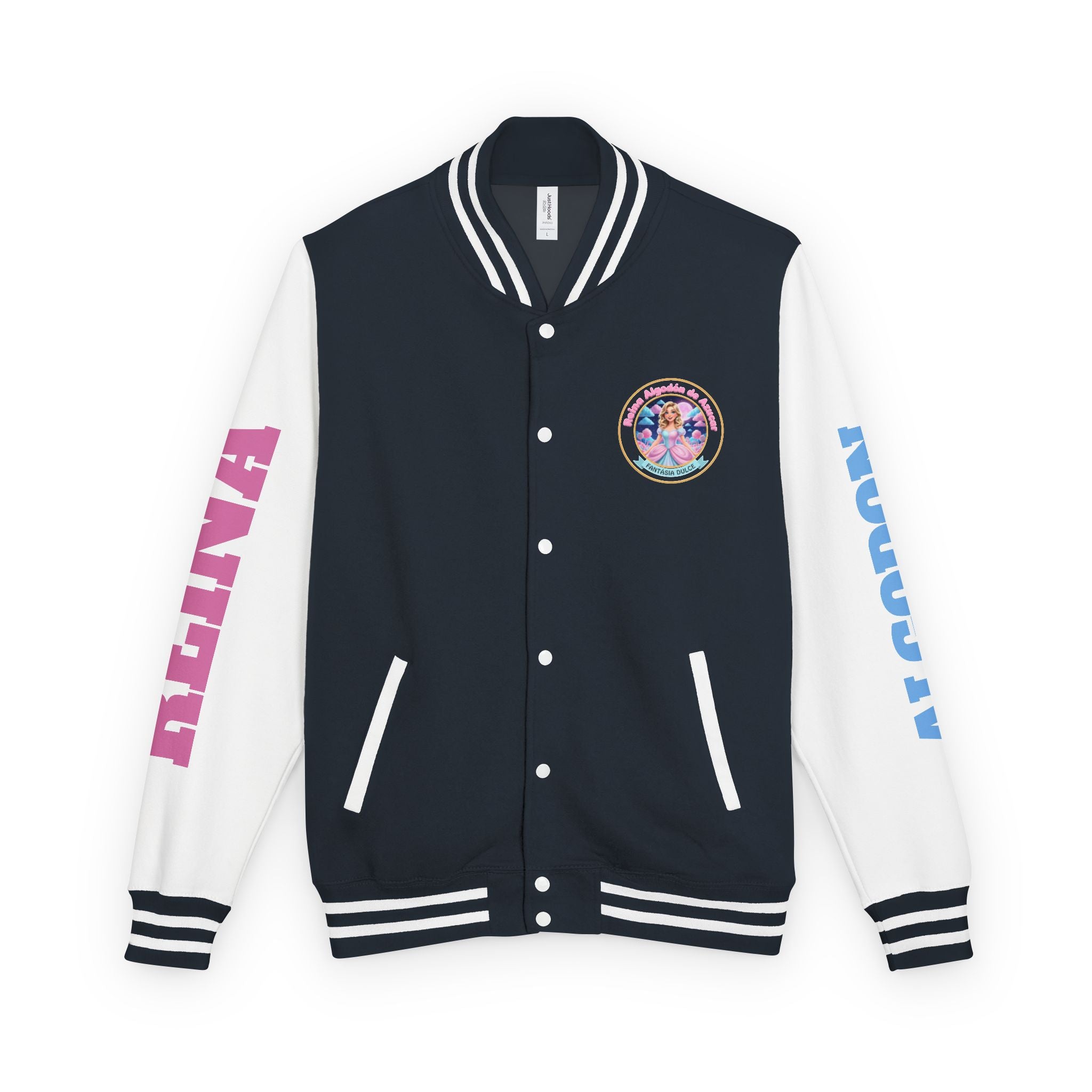 Letterman Jacket — Reina Algodón de Azucar-  Circle Logo